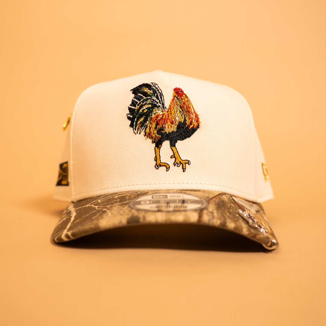 NEW ERA EXCLUSIVE 9FIFTY A-FRAME CHROME/ REALTREE "EL GALLO" SNAPBACK W/ NEW ERA SIDE PATCH