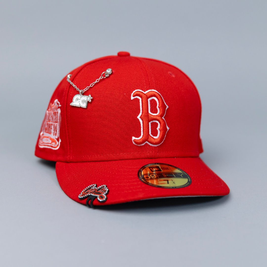 NEW ERA EXCLUSIVE 59FIFTY RED BOSTON RED SOX W/ 1999 ALL STAR GAME SIDE PATCH