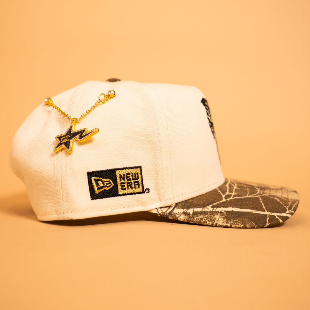 NEW ERA EXCLUSIVE 9FIFTY A-FRAME CHROME/ REALTREE "EL GALLO" SNAPBACK W/ NEW ERA SIDE PATCH