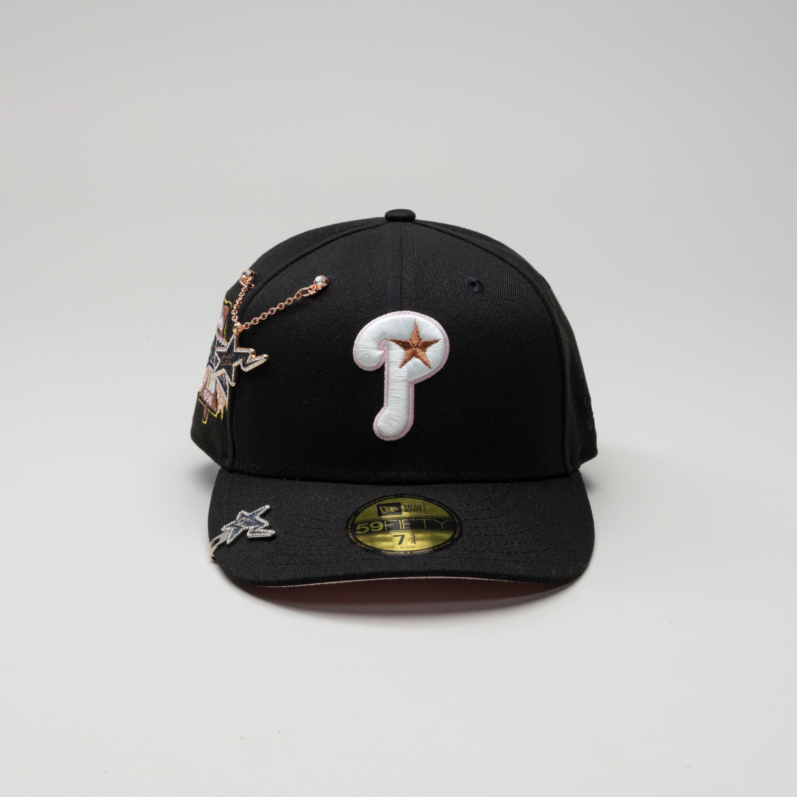 NEW ERA EXCLUSIVE 59FIFTY BLACK PHILADELPHIA PHILLIES W/ 1996 ALL STAR GAME PATCH