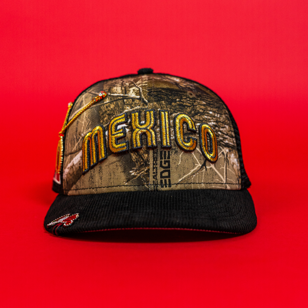 NEW ERA EXCLUSIVE 59FIFTY REALTREE/ CORDUROY MEXICO 2025 WORLD BASEBALL CLASSIC W/ MEXICO FLAG SIDE PATCH