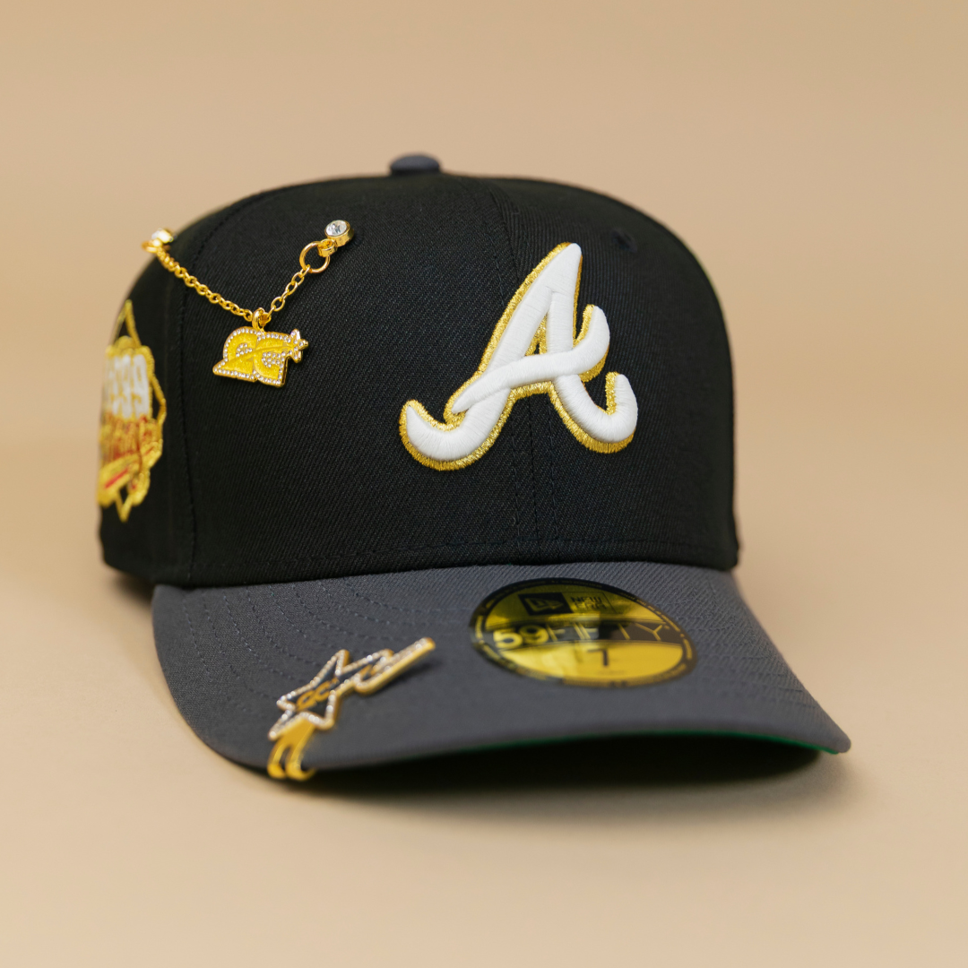 Atlanta Braves Black And Gold Baseball Hats Shop New Era 9Fifty