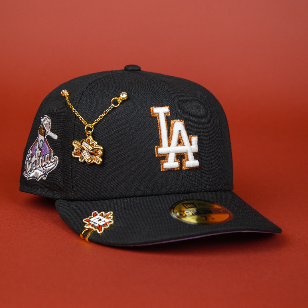 NEW ERA EXCLUSIVE 59FIFTY BLACK LOS ANGELES DODGERS W/ "SHOHEI OHTANI" SIDE PATCH