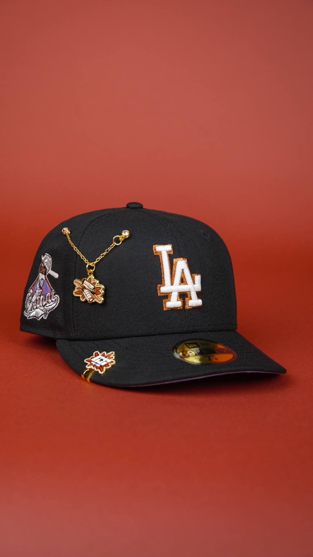 NEW ERA EXCLUSIVE 59FIFTY BLACK LOS ANGELES DODGERS W/ "SHOHEI OHTANI" SIDE PATCH