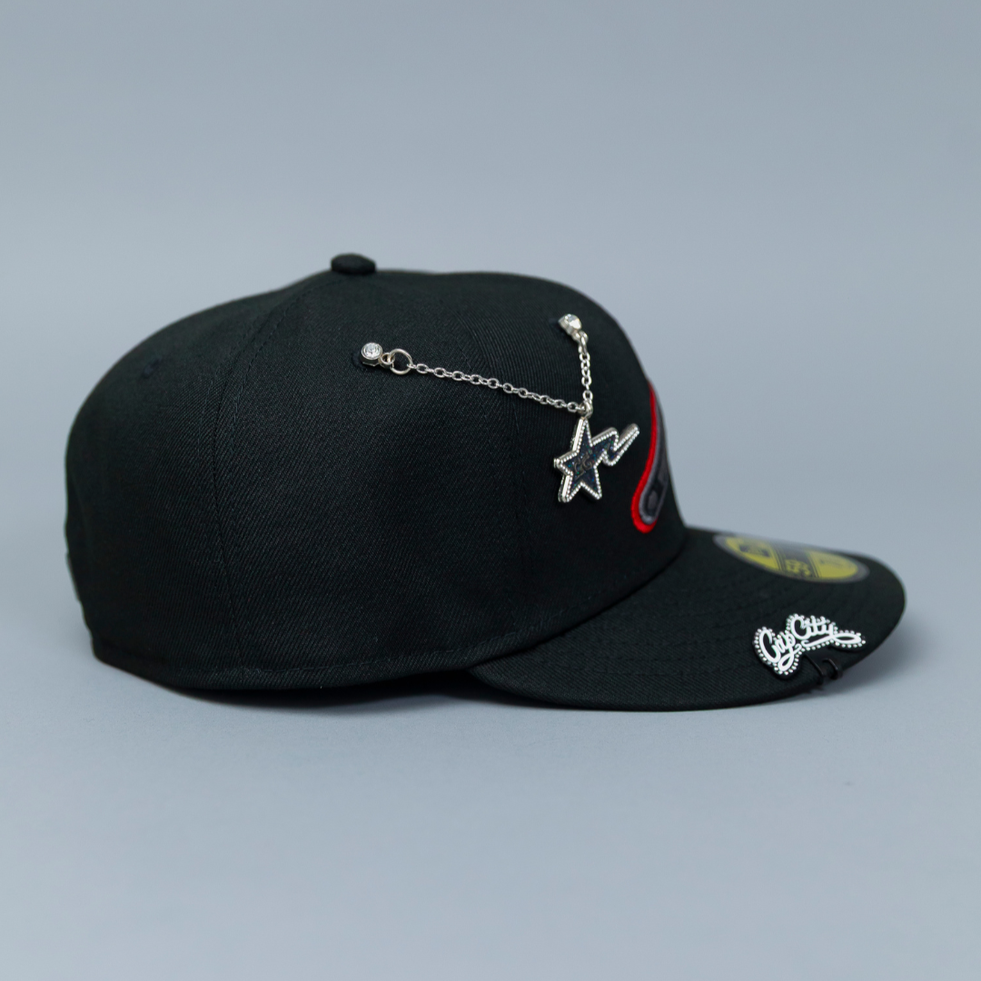 NEW ERA 59FIFTY BLACK ATLANTA BRAVES