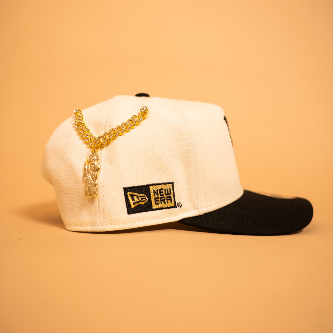 NEW ERA EXCLUSIVE 9FIFTY A-FRAME CHROME/ BLACK "EL GALLO" SNAPBACK W/ NEW ERA SIDE PATCH