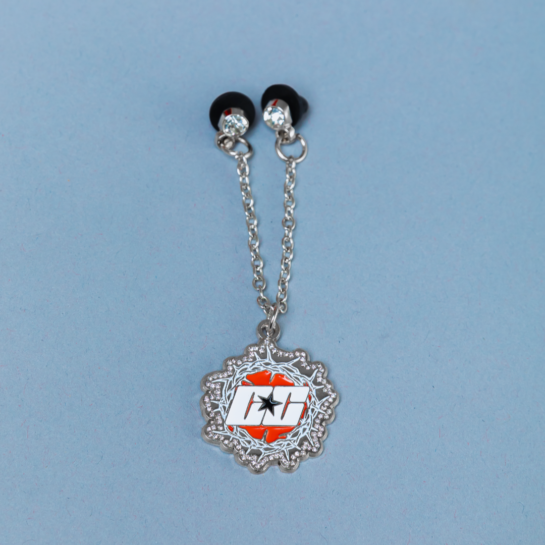 *NEW SILVER "CAP CITY" CROWN OF THORNS CHAIN W/ RHINESTONES VERY LIMITED