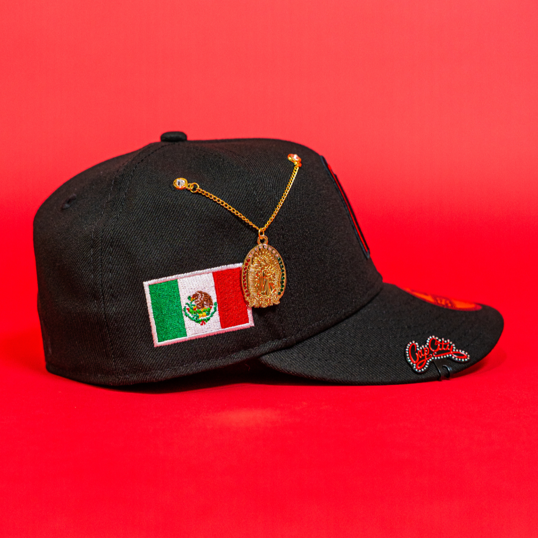 EXCLUSIVO NEW ERA 59FIFTY NAVY CORDUROY/ICY MEXICO DOS TONOS CON PARCHE LATERAL BANDERA DE MÉXICO