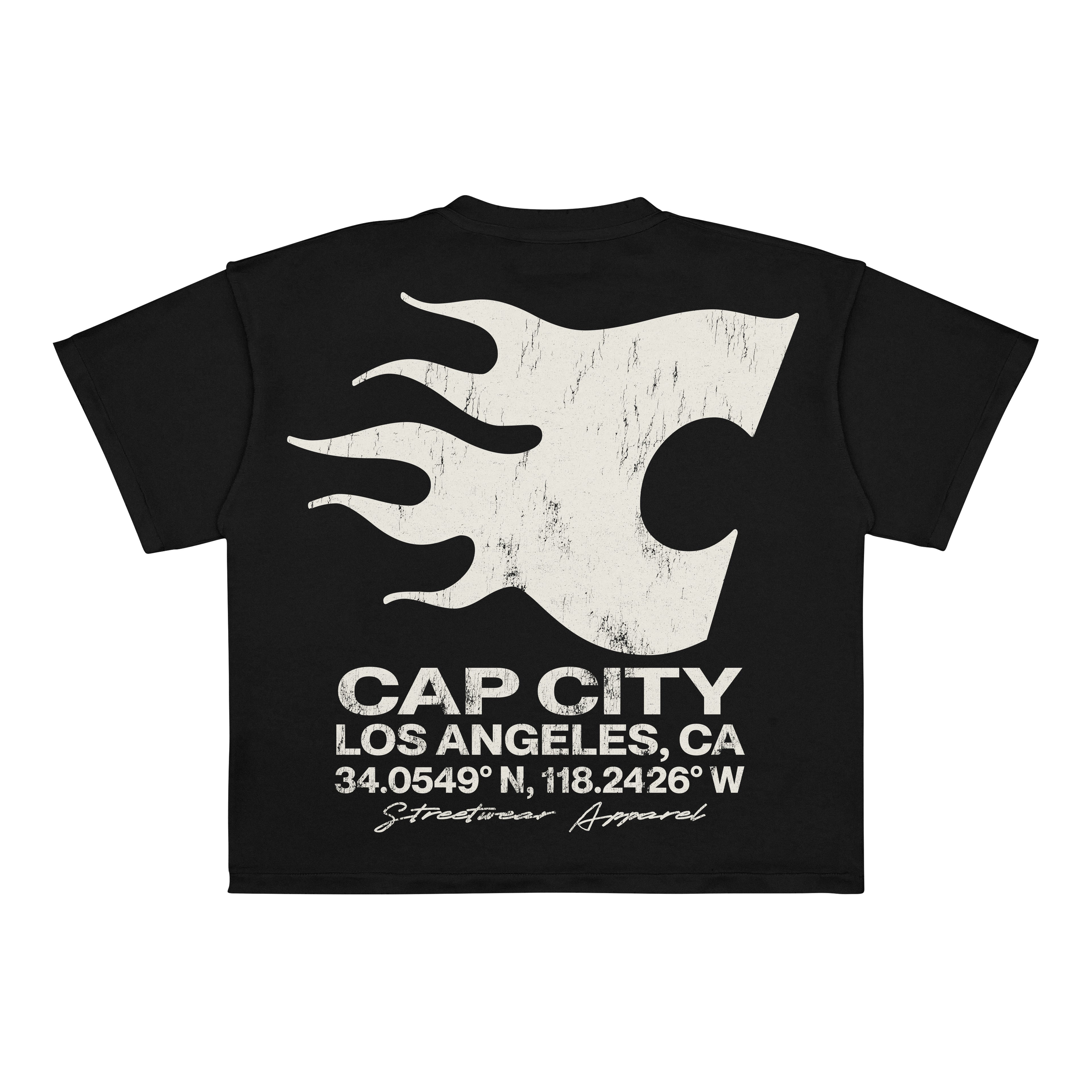 EXCLUSIVE CLUB BLACK “CAP CITY” OVERSIZED TEE