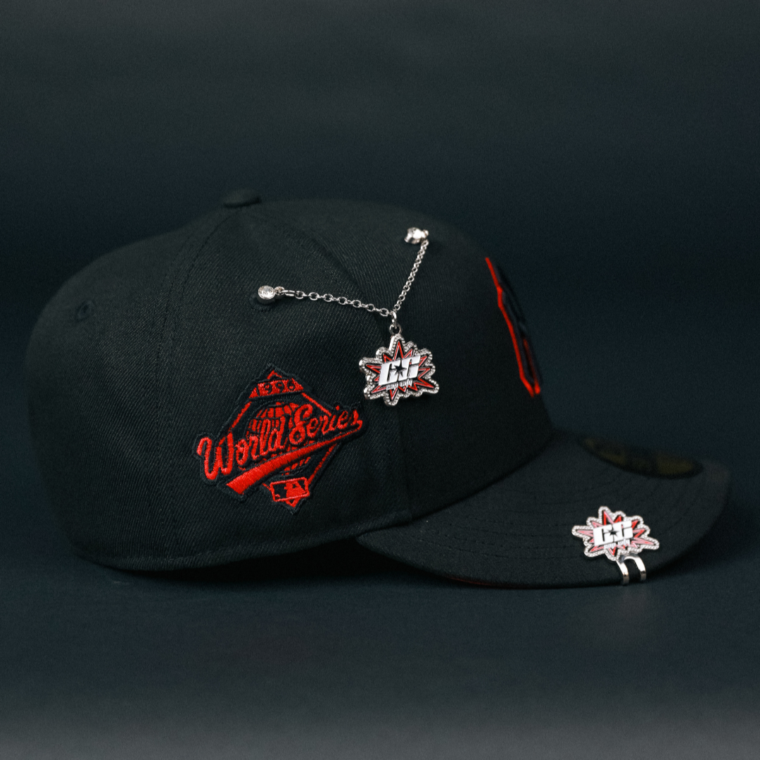 NEW ERA EXCLUSIVE 59FIFTY BLACKED OUT NEW YORK YANKEES W/ 1996 WORLD SERIES SIDE PATCH
