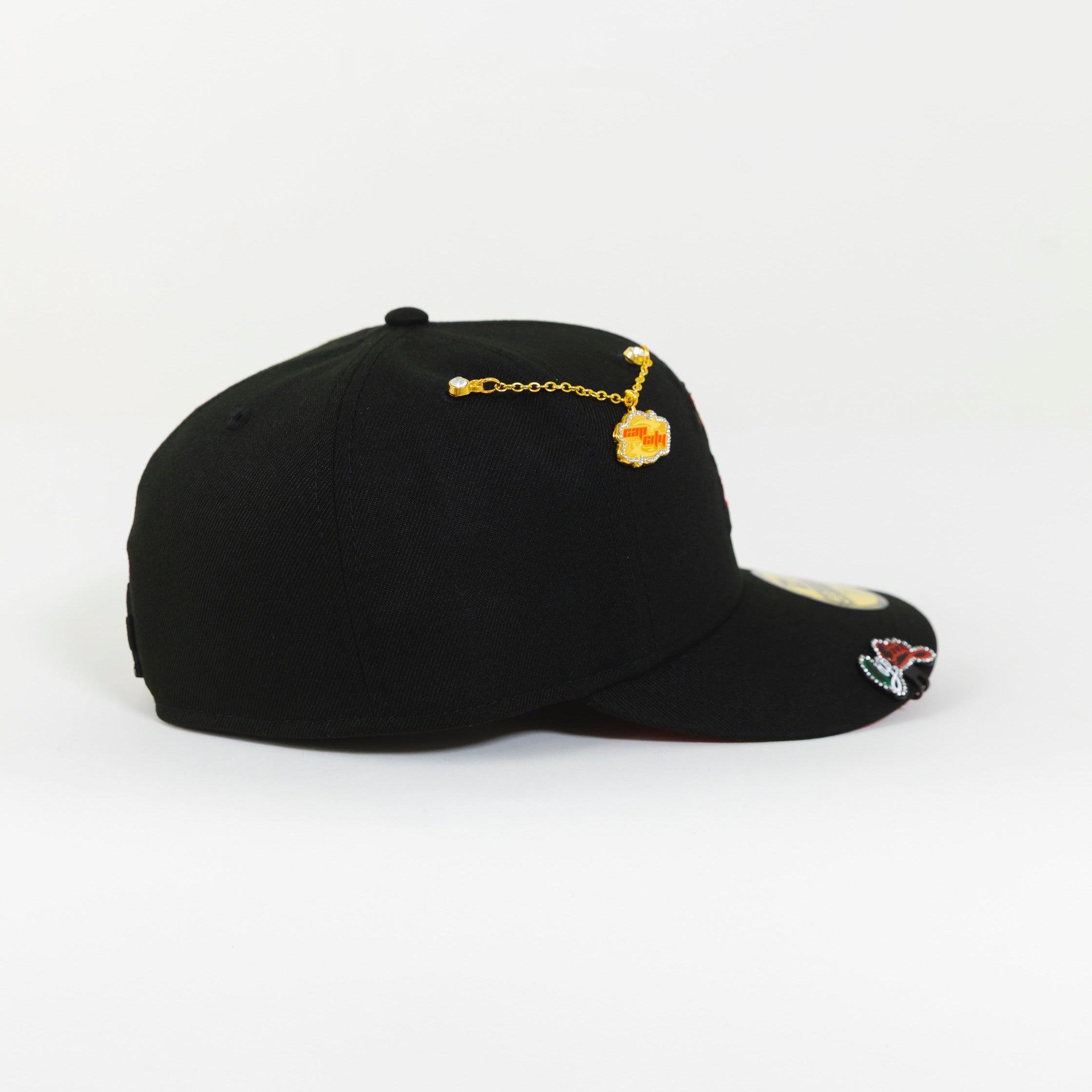 NEW ERA EXCLUSIVE 59FIFTY BLACKED OUT LOS ANGELES DODGERS W/ ROSES