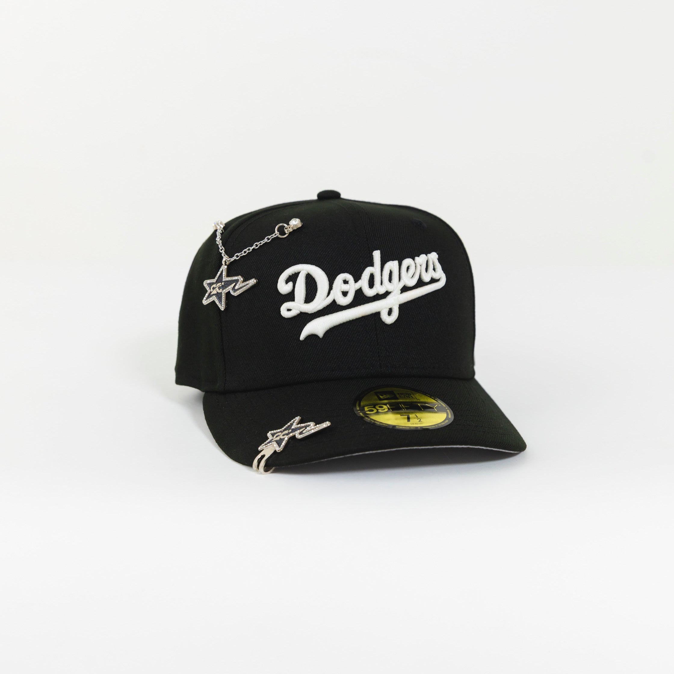 NEW ERA EXCLUSIVE 59FIFTY BLACK LOS ANGELES DODGERS SCRIPT