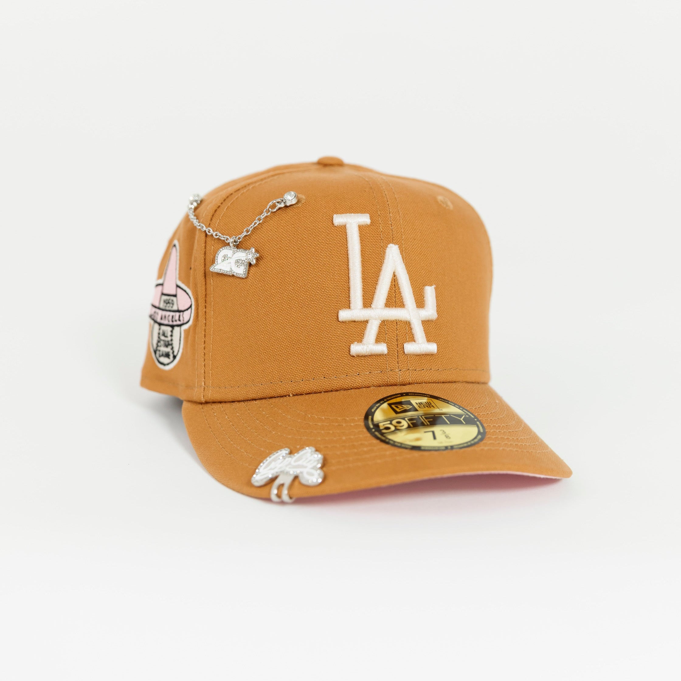 NEW ERA 59FIFTY TAN LOS ANGELES DODGERS W/ 1959 ALL STAR GAME SIDE PATCH
