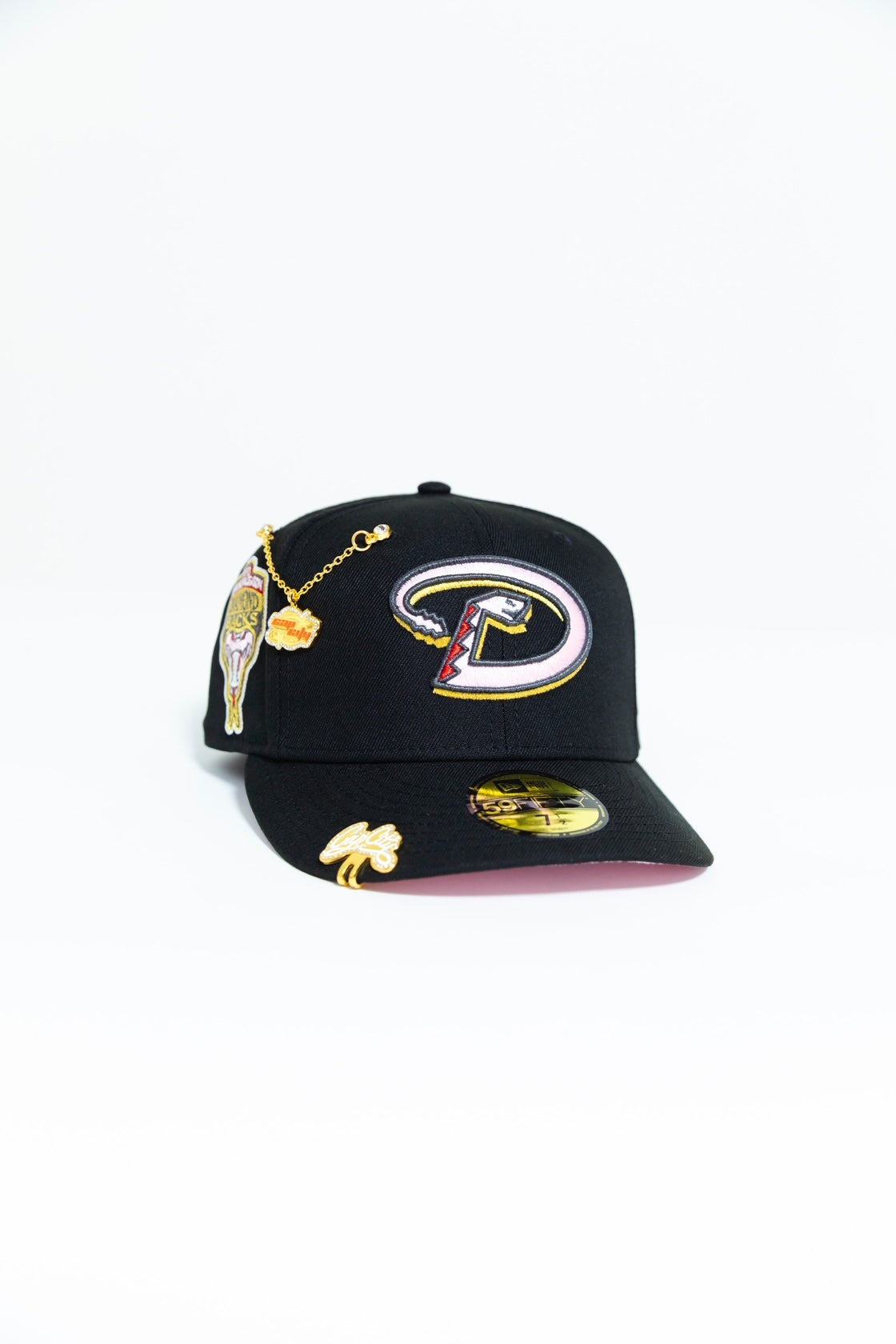 NEW ERA EXCLUSIVE 59FIFTY BLACK ARIZONA DIAMONDBACKS W/ INAUGUARL SEASON SIDE PATCH