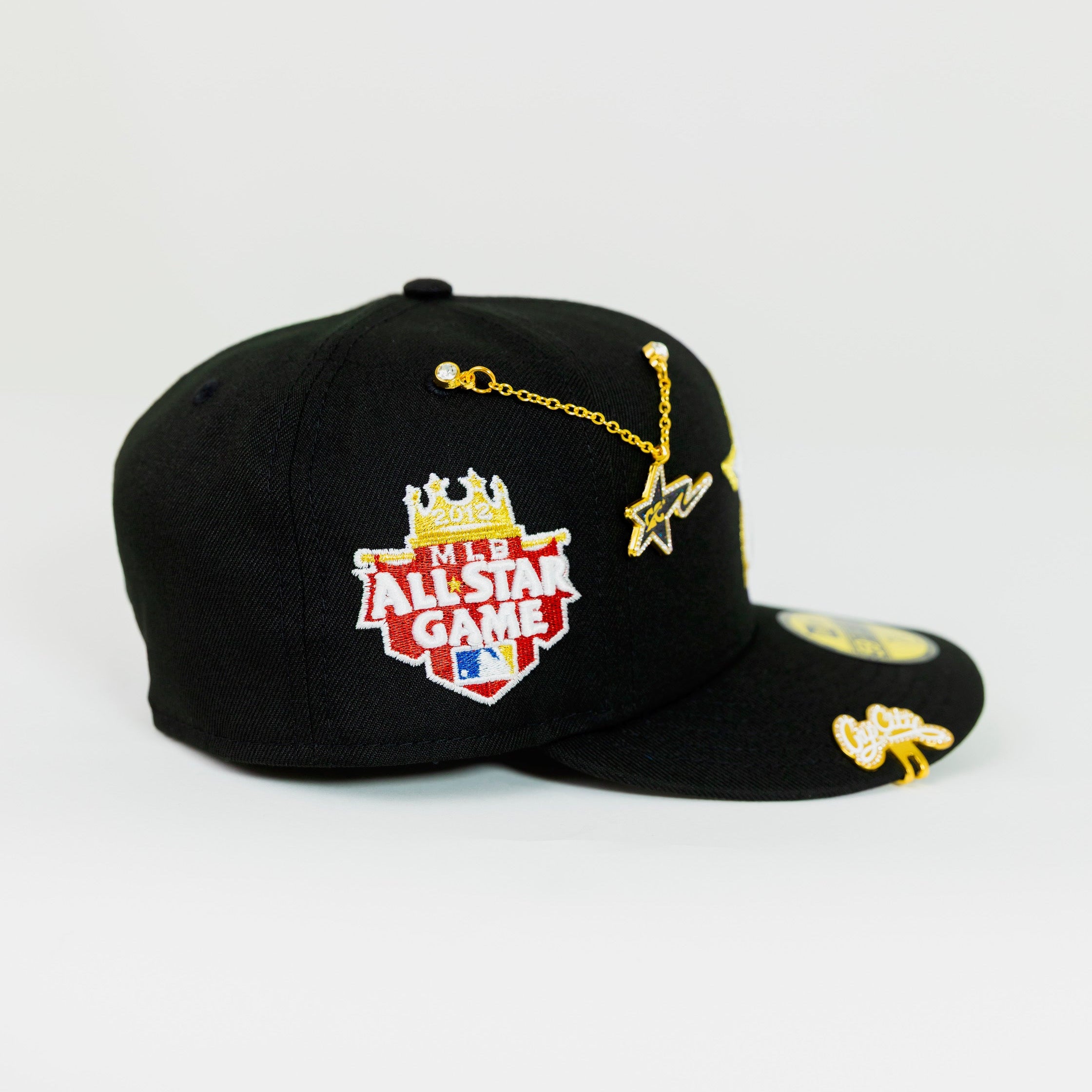 NEW ERA EXCLUSIVE 59FIFTY BLACK HOUSTON ASTROS W/ 2012 WORLD SERIES SIDE PATCH