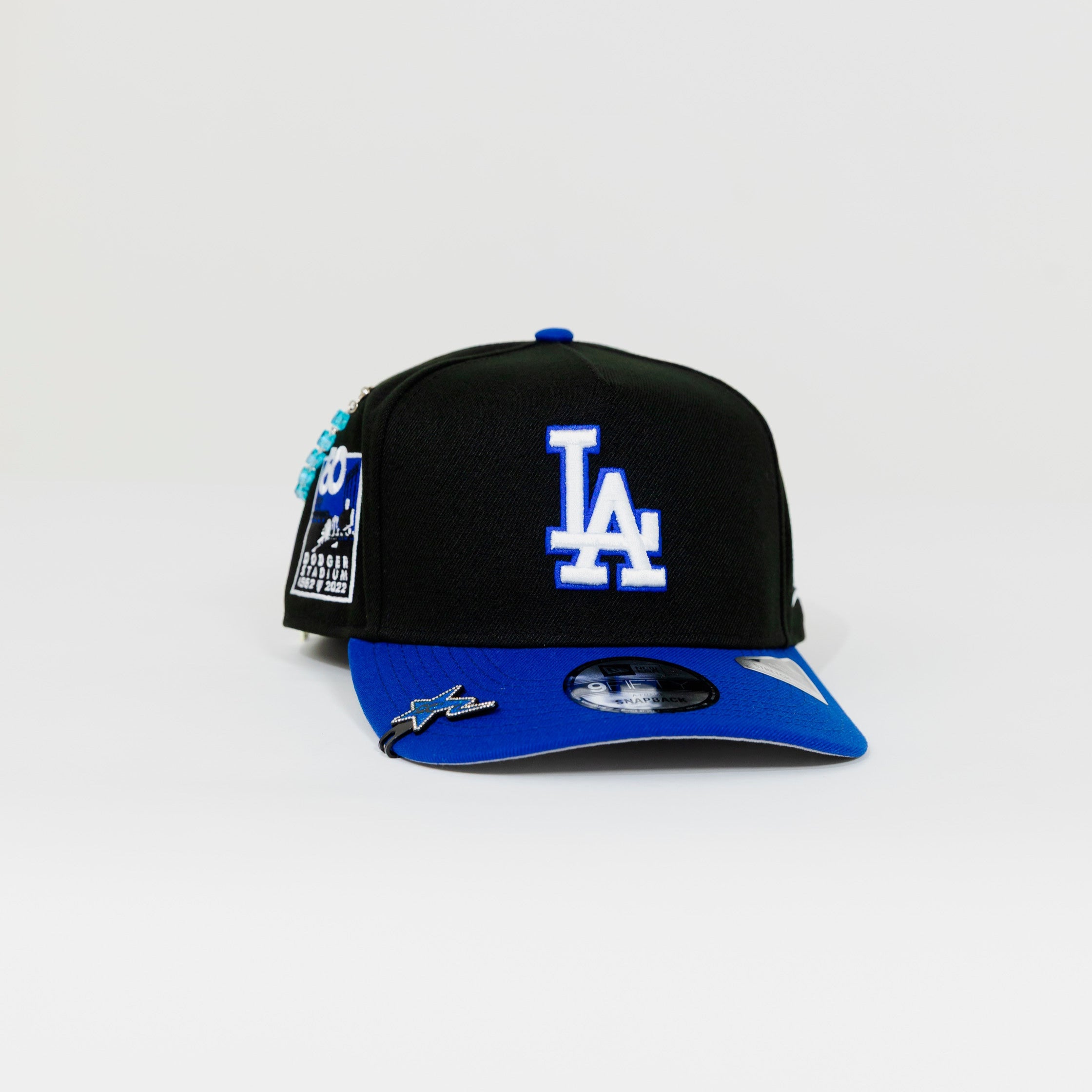 NEW ERA EXCLUSIVE 9FIFTY A-FRAME BLACK/ BLUE LOS ANGELES DODGERS W/ "DODGER STADIUM" SIDE PATCH