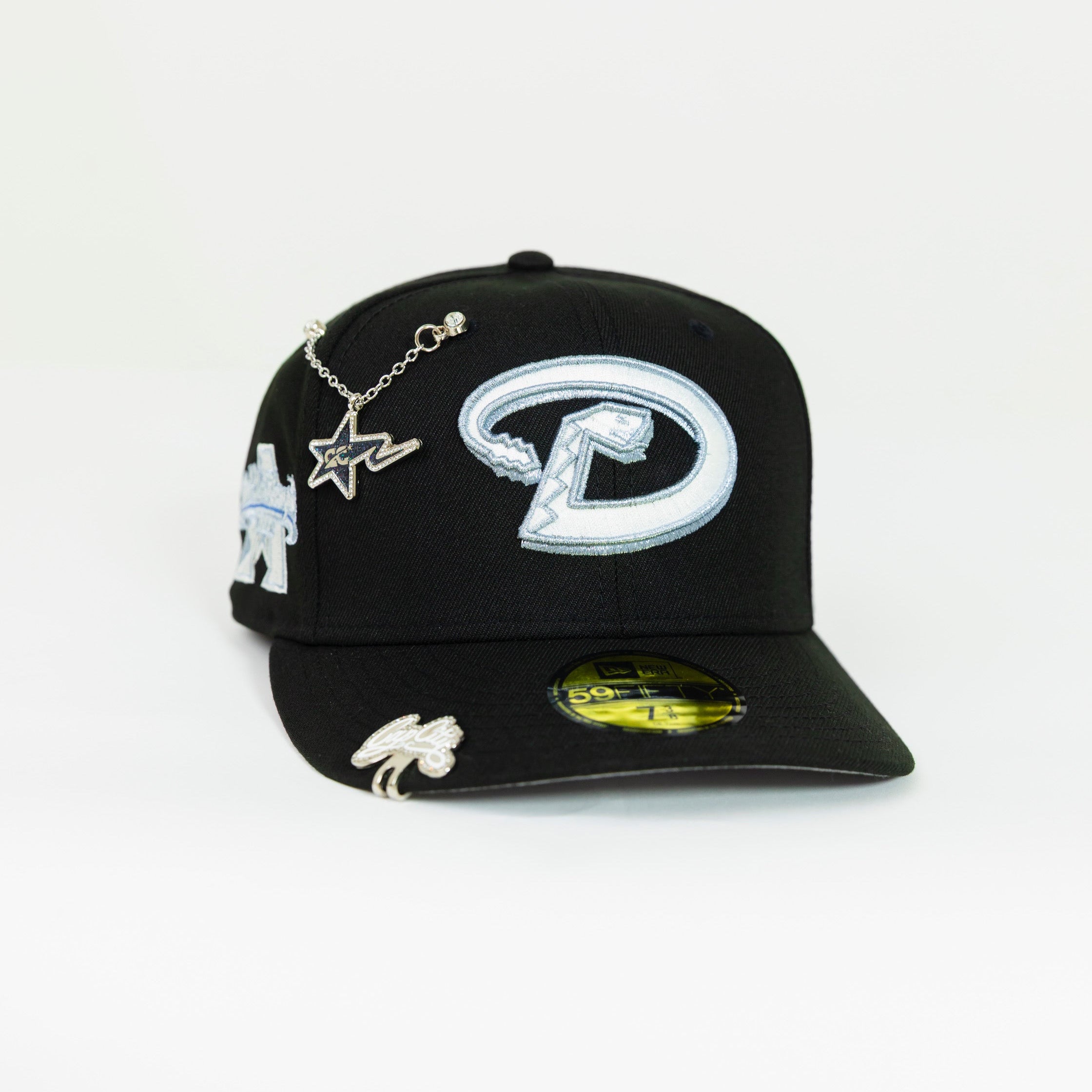 NEW ERA EXCLUSIVE 59FIFTY BLACK ARIZONA DIAMONDBACKS W/ 2001 WORLD SERIES CHAMPIONS SIDE PATCH