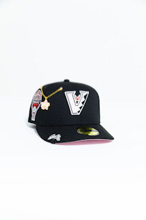 NEW ERA EXCLUSIVE 59FIFTY BLACK UPSIDE DOWN ARIZONA DIAMONDBACKS W/ 1998 INAUGURAL SEASON SIDE PATCH