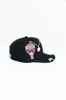 NEW ERA EXCLUSIVE 59FIFTY BLACK UPSIDE DOWN ARIZONA DIAMONDBACKS W/ 1998 INAUGURAL SEASON SIDE PATCH