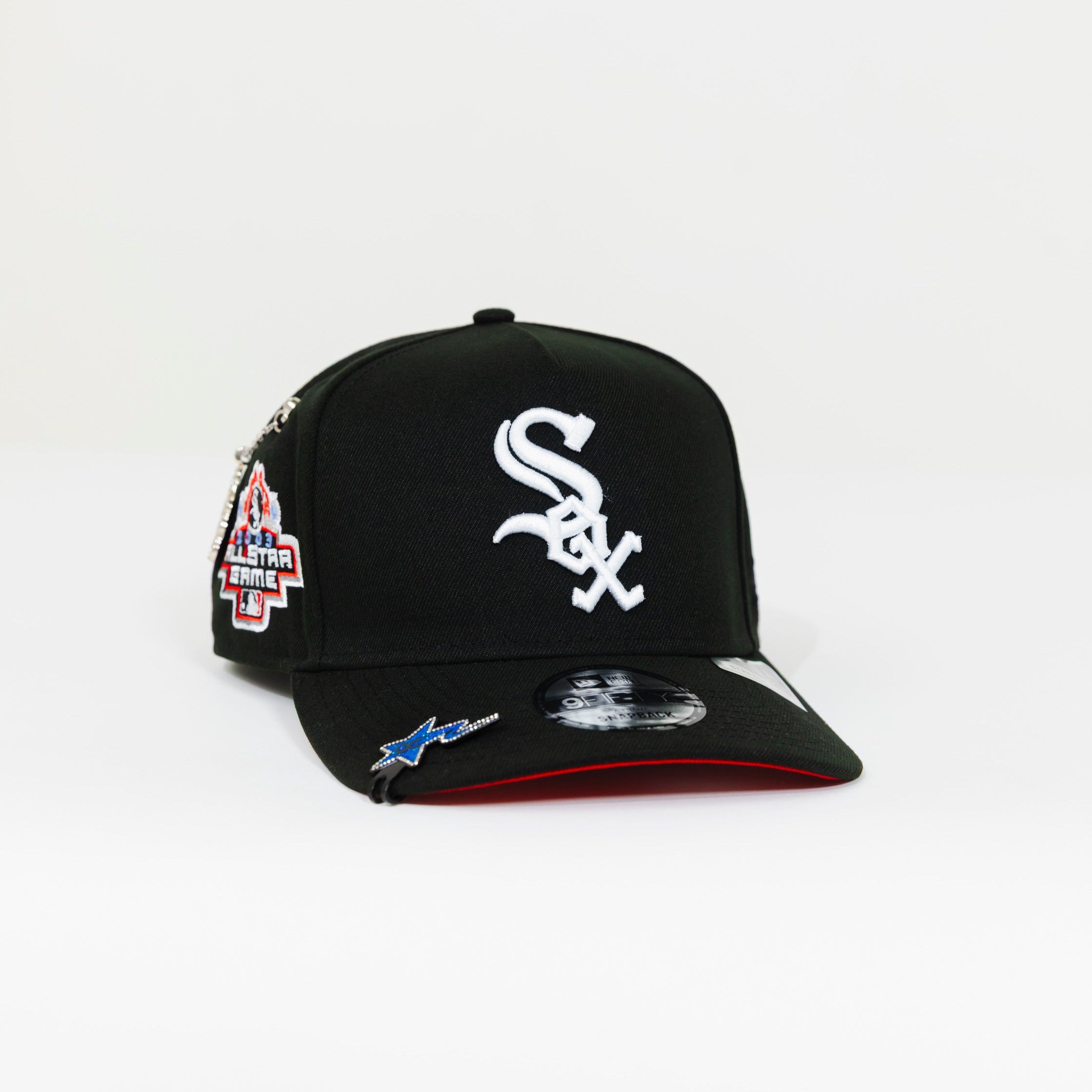 NEW ERA EXCLUSIVE 9FIFTY A-FRAME BLACK CHICAGO WHITE SOX W/ 2003 ALL STAR GAME SIDE PATCH