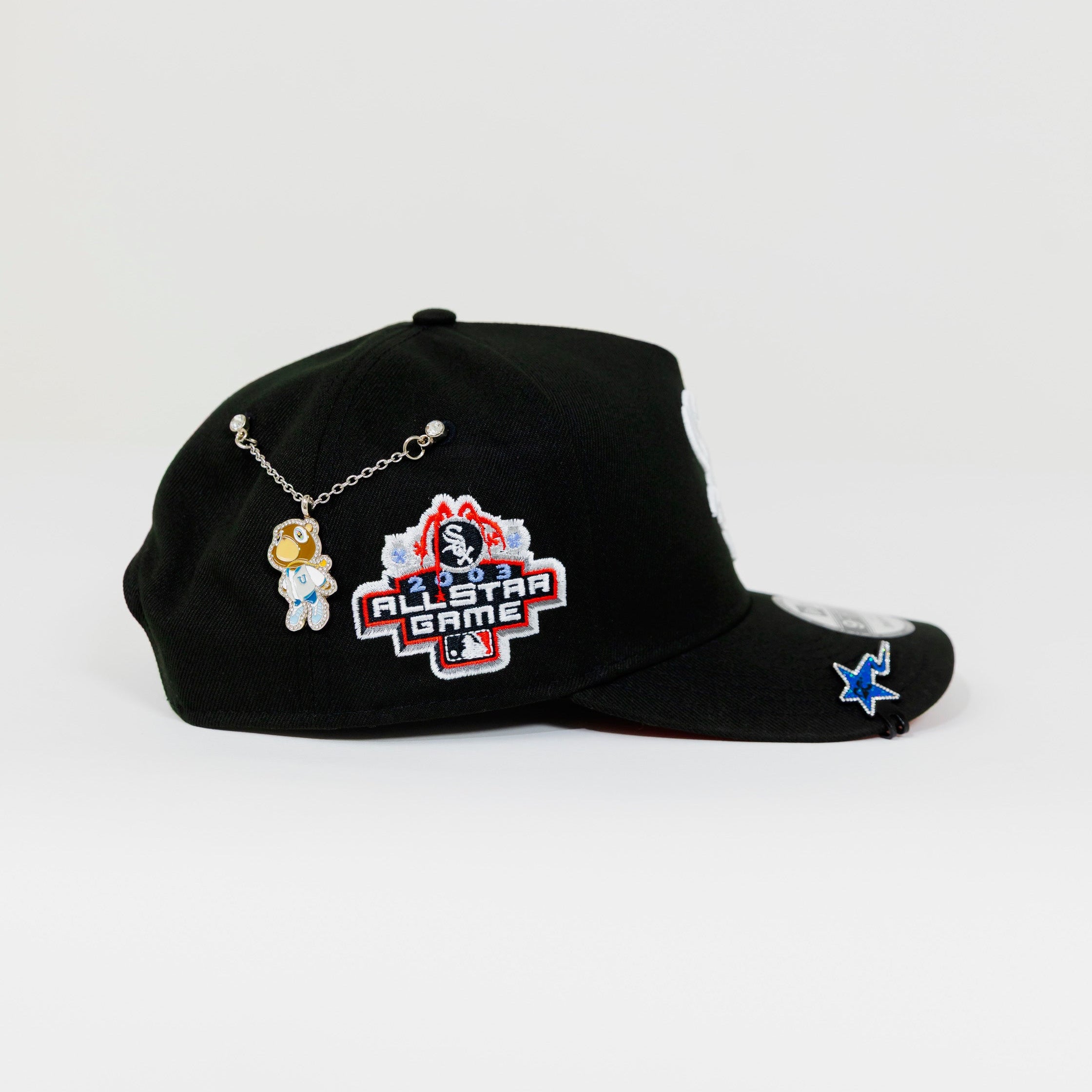 NEW ERA EXCLUSIVE 9FIFTY A-FRAME BLACK CHICAGO WHITE SOX W/ 2003 ALL STAR GAME SIDE PATCH