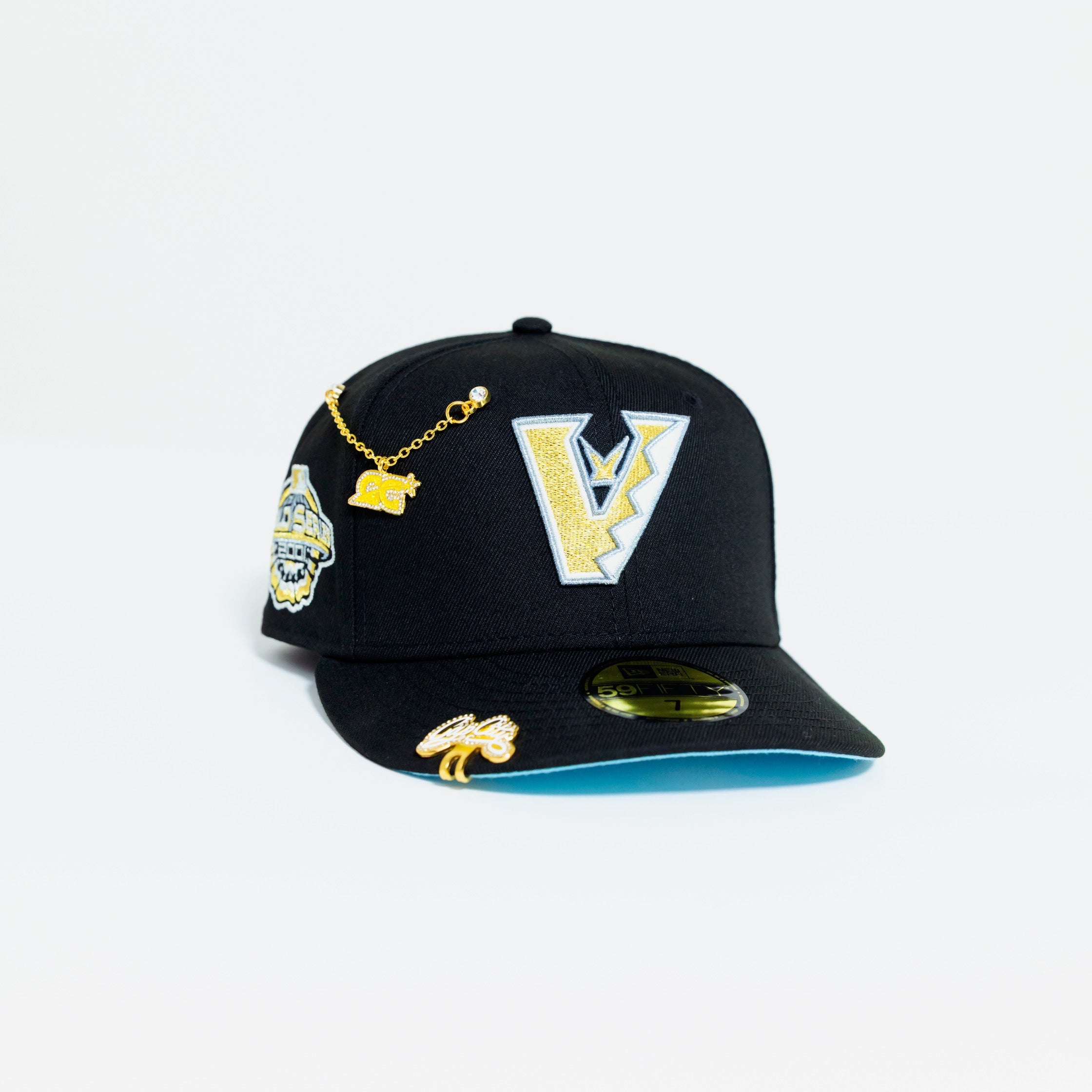 NEW ERA EXCLUSIVE 59FIFTY BLACK UPSIDE DOWN ARIZONA DIAMONDBACKS W/ 2001 WORLD SERIES SIDE PATCH