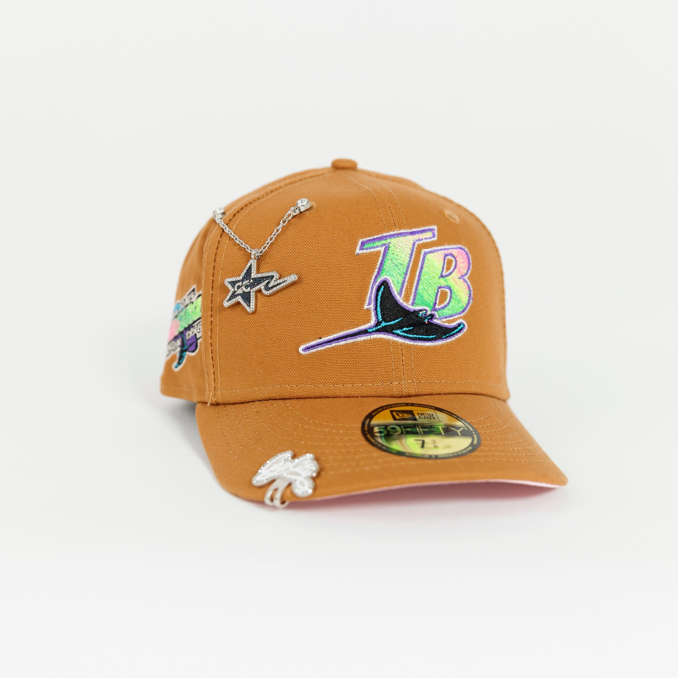 EXCLUSIVO NEW ERA 59FIFTY CERRADA RED TAMPA BAY RAYS CON PARCHE DEL 10.º ANIVERSARIO