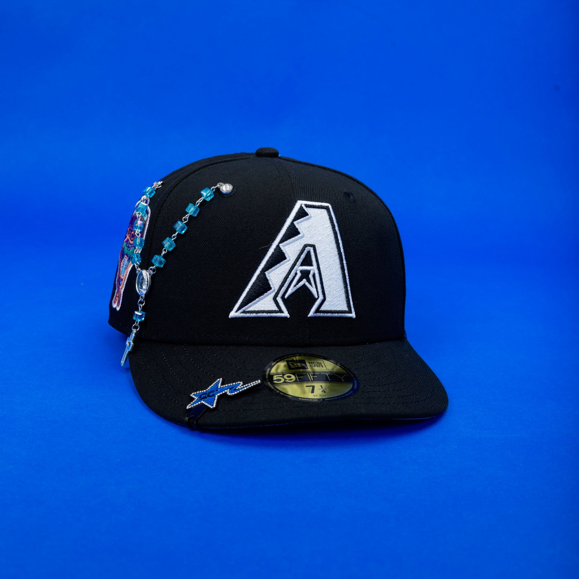 NEW ERA EXCLUSIVE 59FIFTY BLACK ARIZONA DIAMONDBACKS W/ 1998 INAUGURAL SEASON SIDE PATCH
