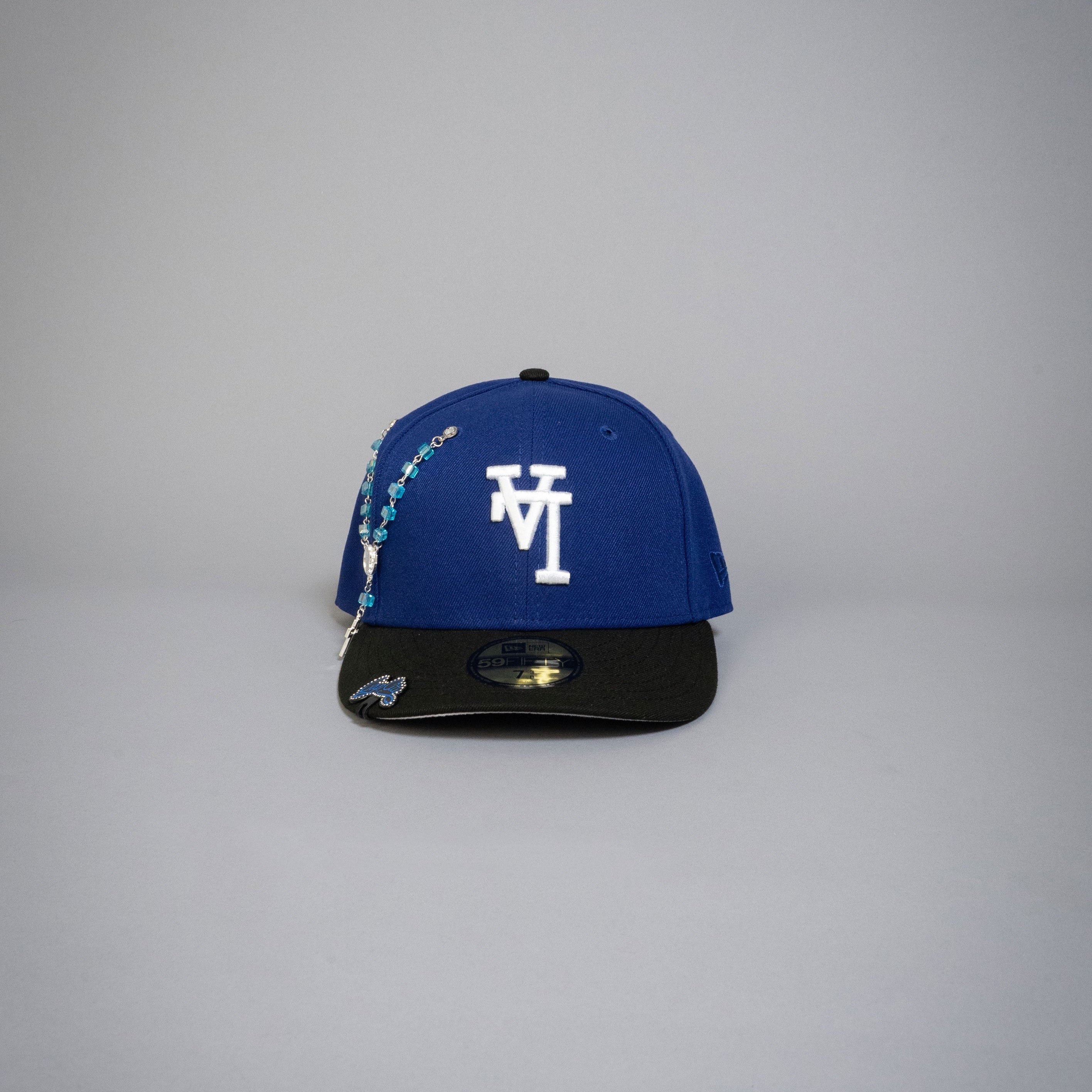 NEW ERA EXCLUSIVE 59FIFTY BLUE/ BLACK UPSIDE DOWN LOS ANGELES DODGERS
