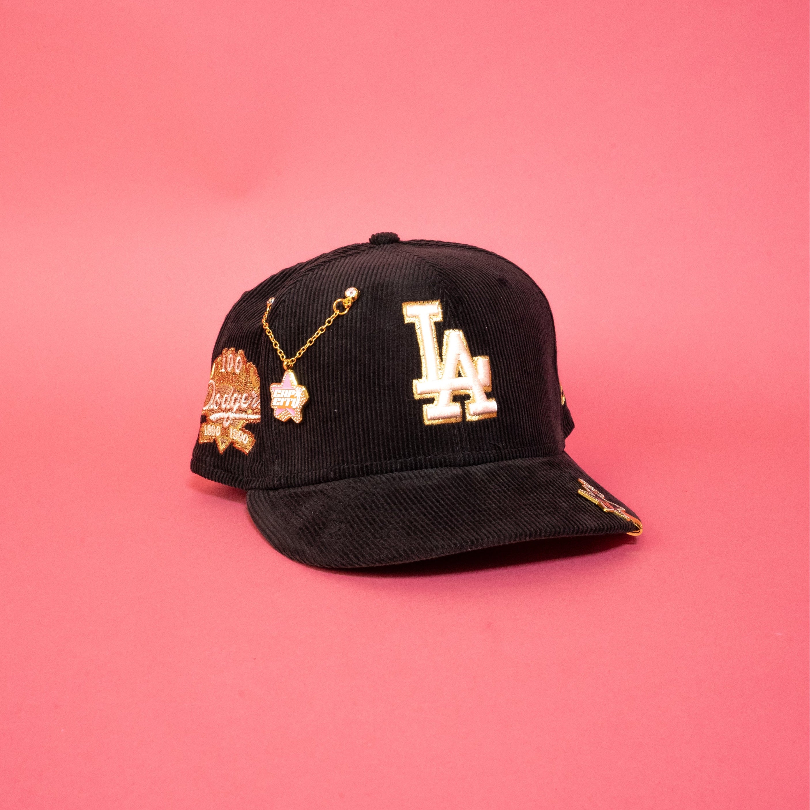 NEW ERA EXCLUSIVE 59FIFTY CORDUROY LOS ANGELES DODGERS W/ 100TH ANNIVERSARY SIDE PATCH