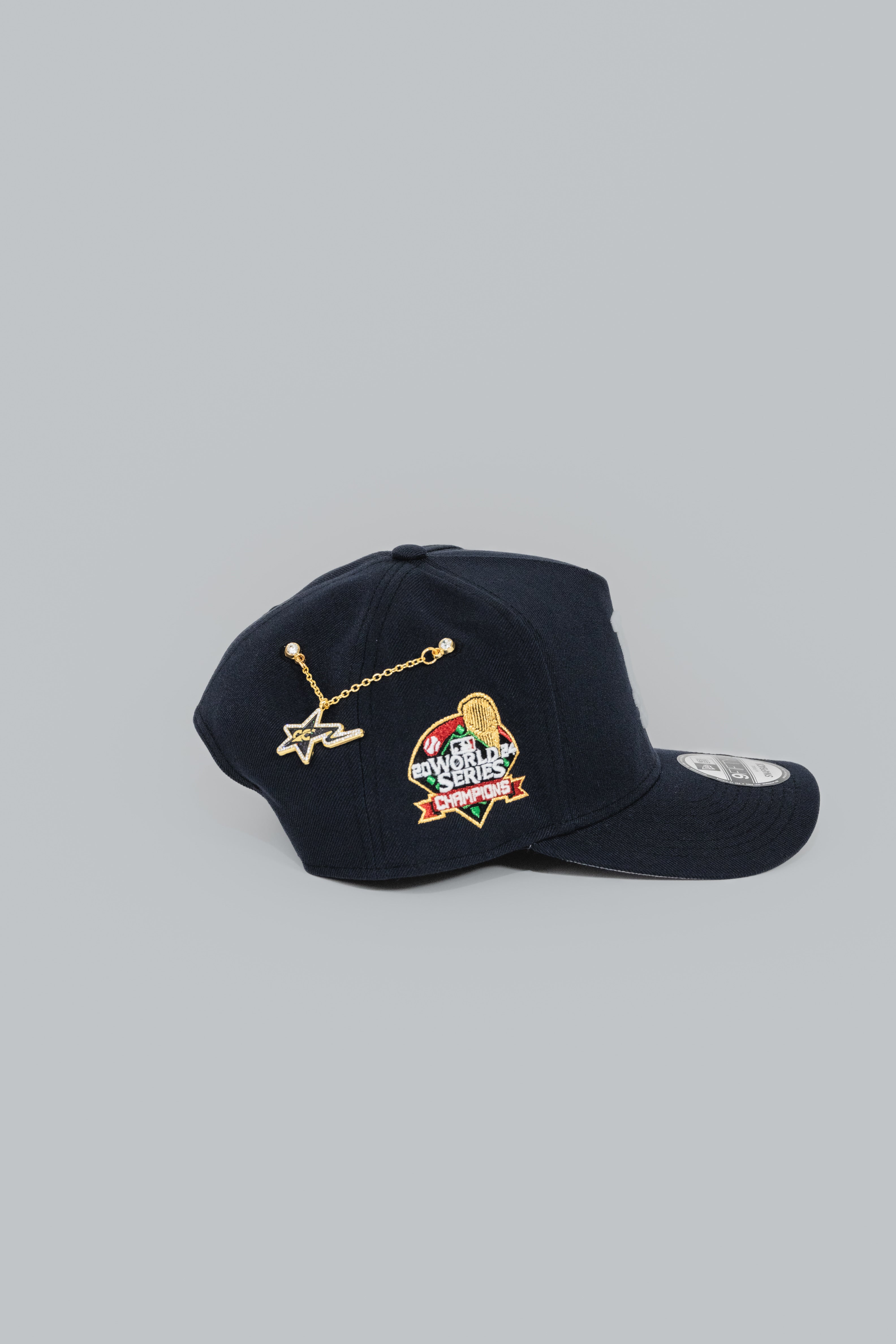 NEW ERA EXCLUSIVE 9FIFTY A-FRAME NAVY LOS ANGELES DODGERS W/ 2024 WORLD SERIES CHAMPIONS SIDE PATCH