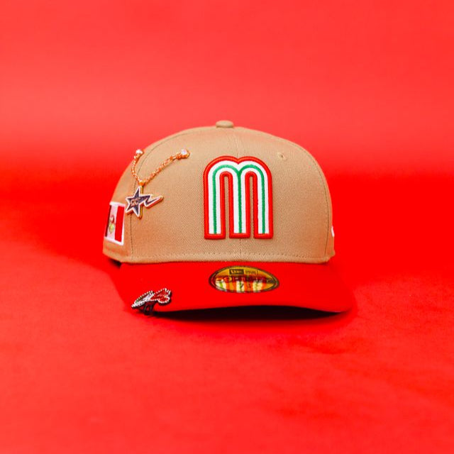 EXCLUSIVO NEW ERA 59FIFTY NAVY CORDUROY/ICY MEXICO DOS TONOS CON PARCHE LATERAL BANDERA DE MÉXICO