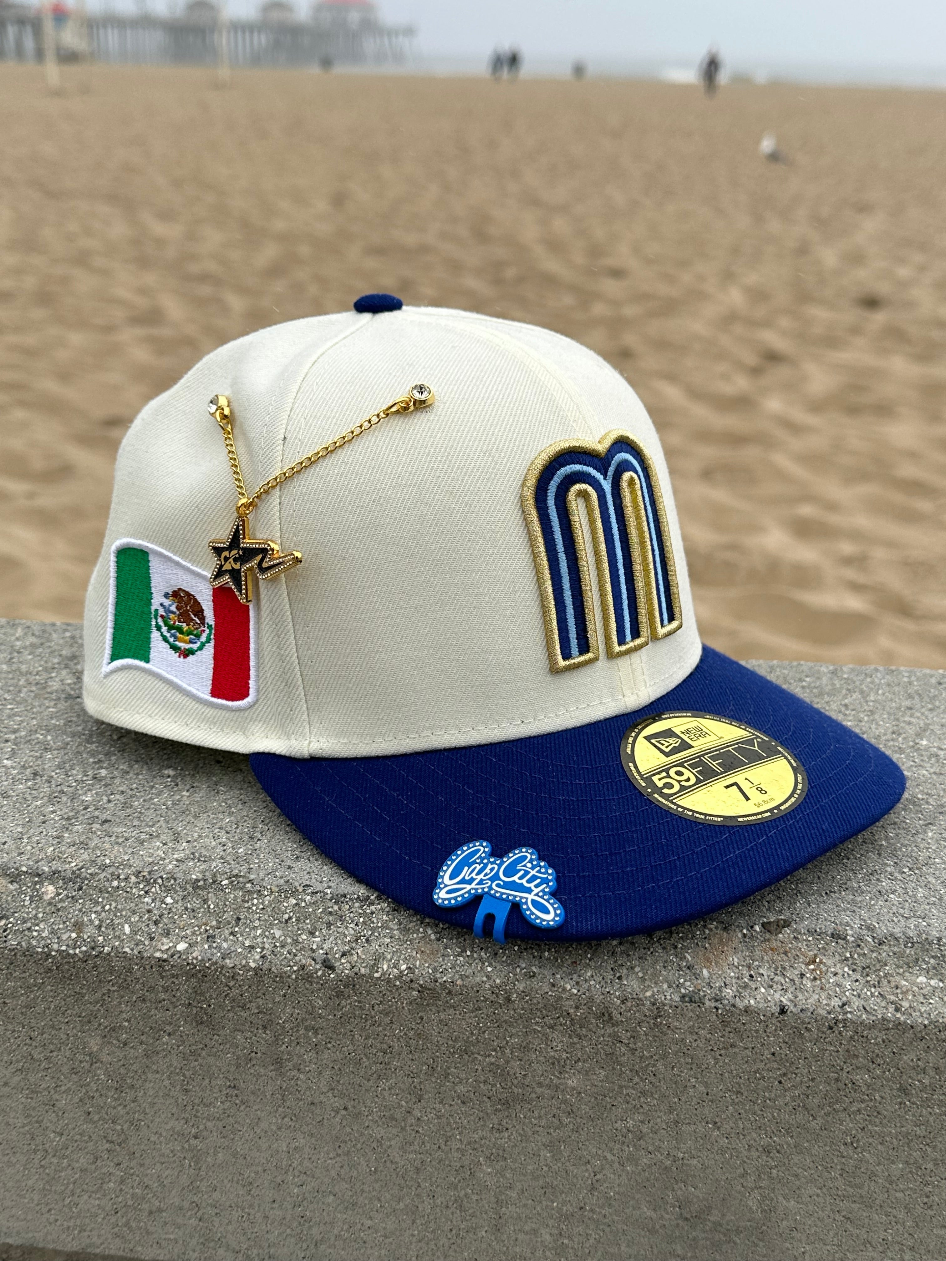NEW ERA EXCLUSIVE 59FIFTY CHROME WHITE/BLUE MEXICO TWO TONE