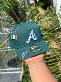 NEW ERA EXCLUSIVE NEW ERA 59FIFTY DARK GREEN ATLANTA BRAVES (GREY UV)