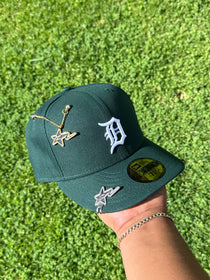 NEW ERA EXCLUSIVE NEW ERA 59FIFTY DARK GREEN DETROT TIGERS (GREY UV)