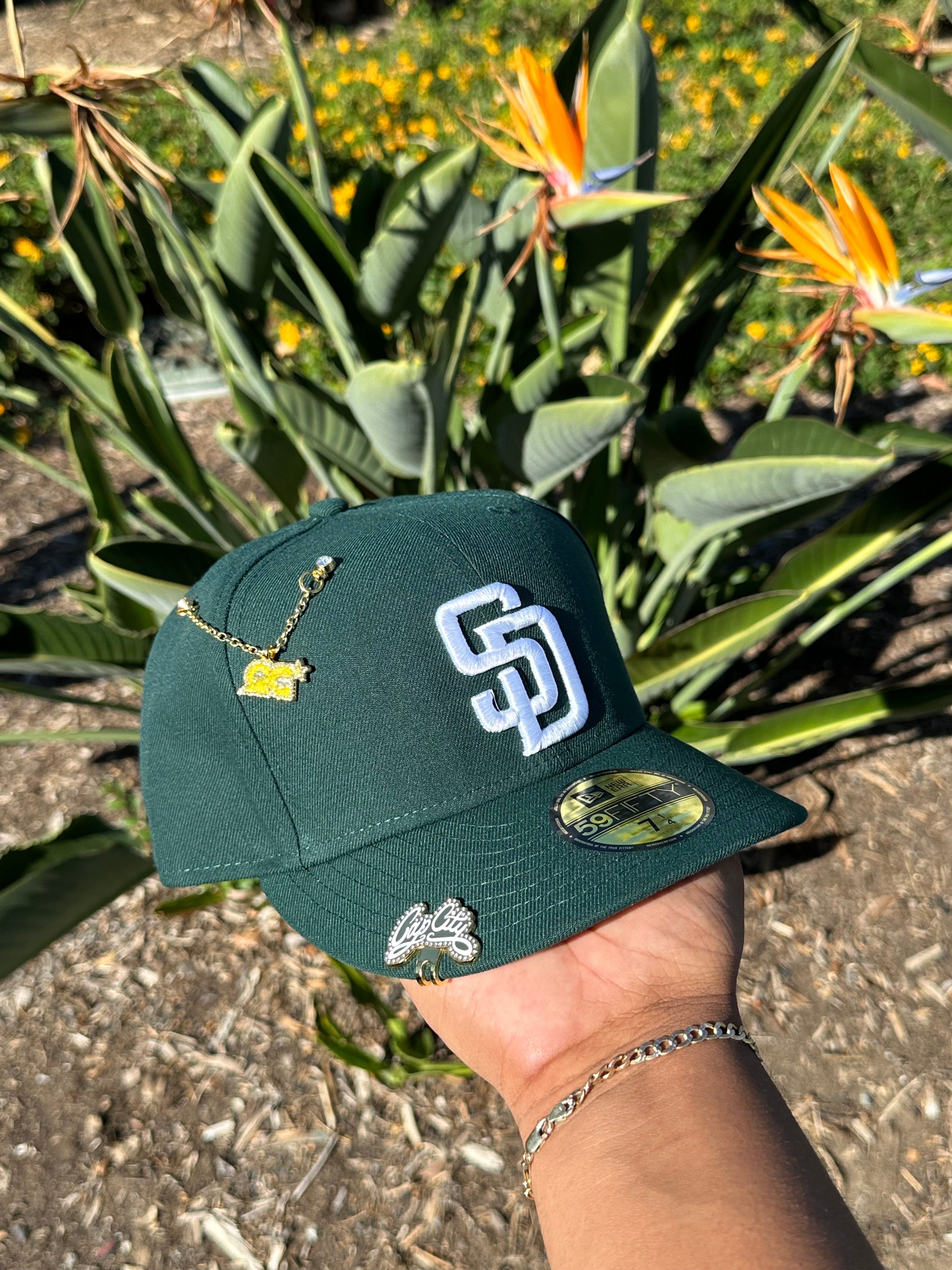 NEW ERA EXCLUSIVE NEW ERA 59FIFTY DARK GREEN SAN DIEGO PADRES