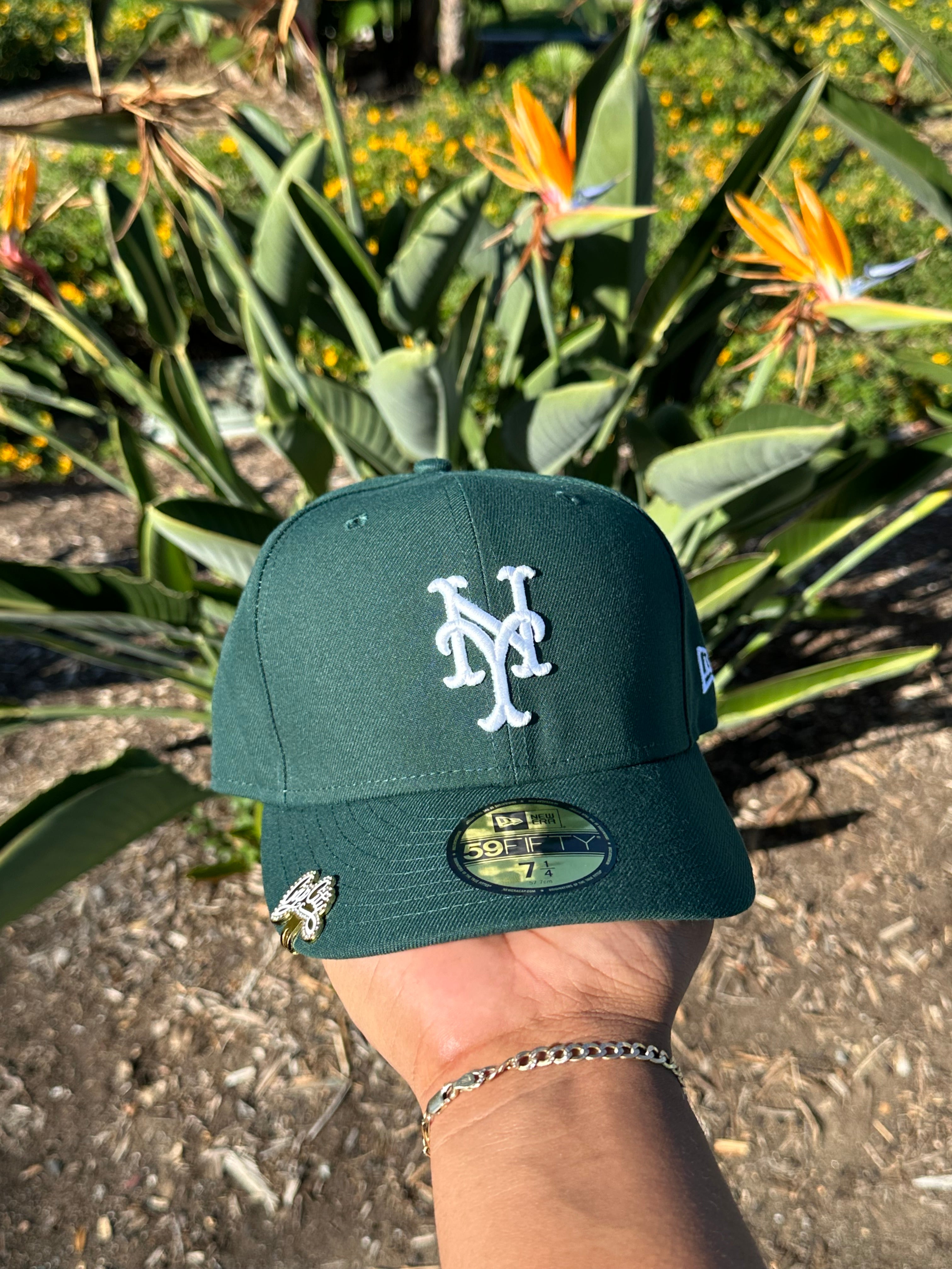 NEW ERA EXCLUSIVE NEW ERA 59FIFTY DARK GREEN NEW YORK METS