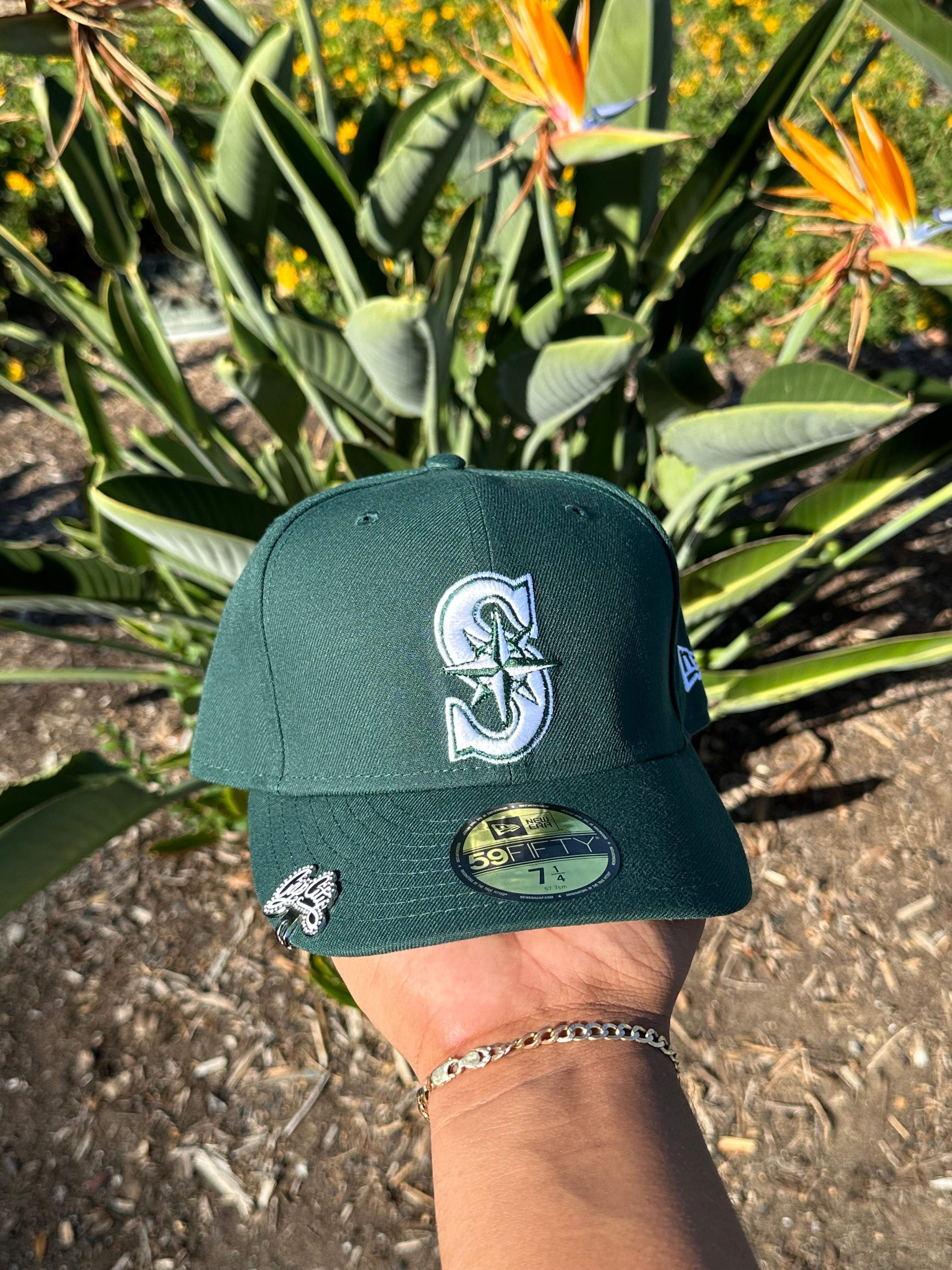 NEW ERA EXCLUSIVE NEW ERA 59FIFTY DARK GREEN SEATTLE MARINERS