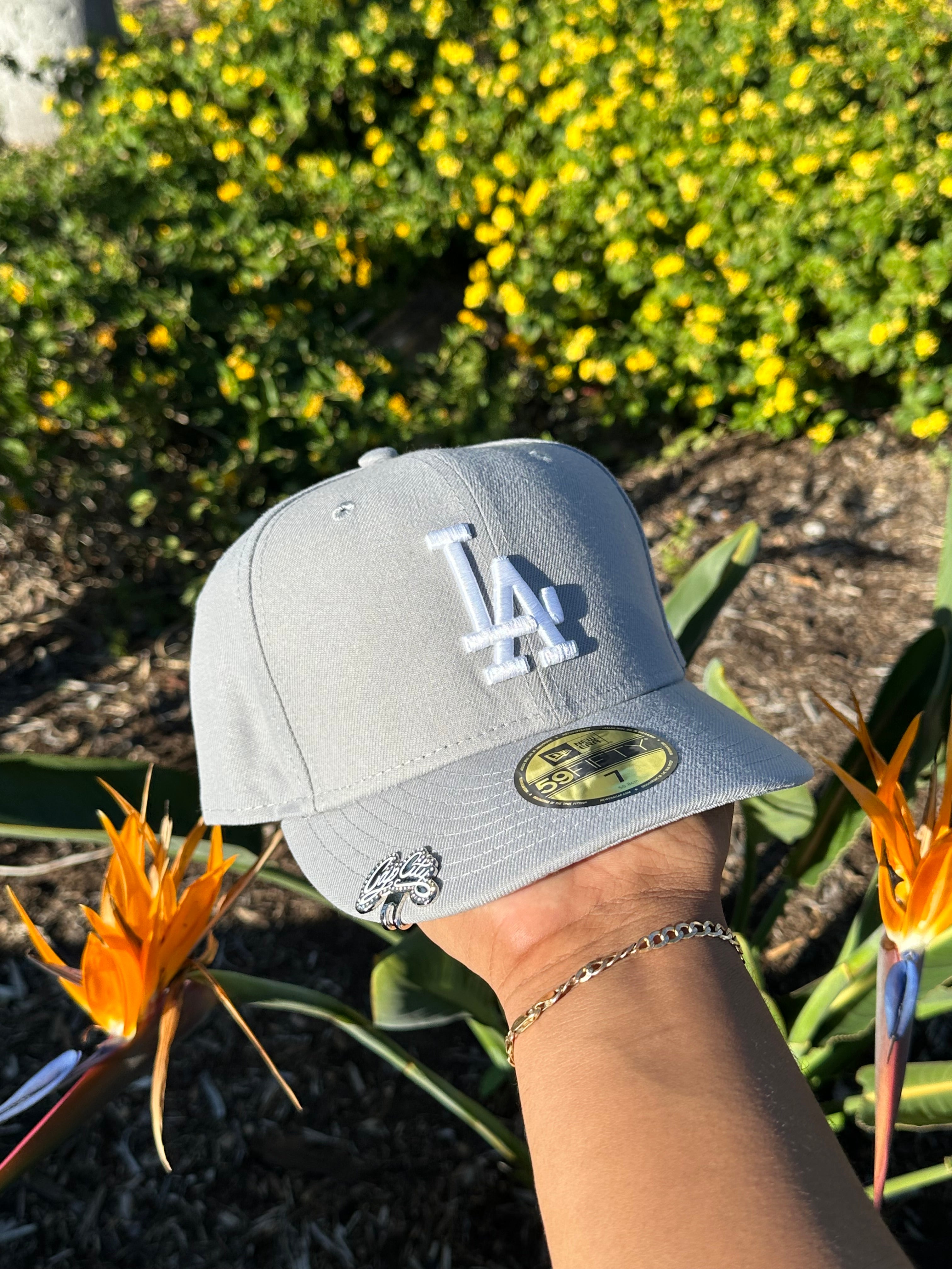 NEW ERA EXCLUSIVE 59FIFTY SMOKE GREY LOS ANGELES DODGERS