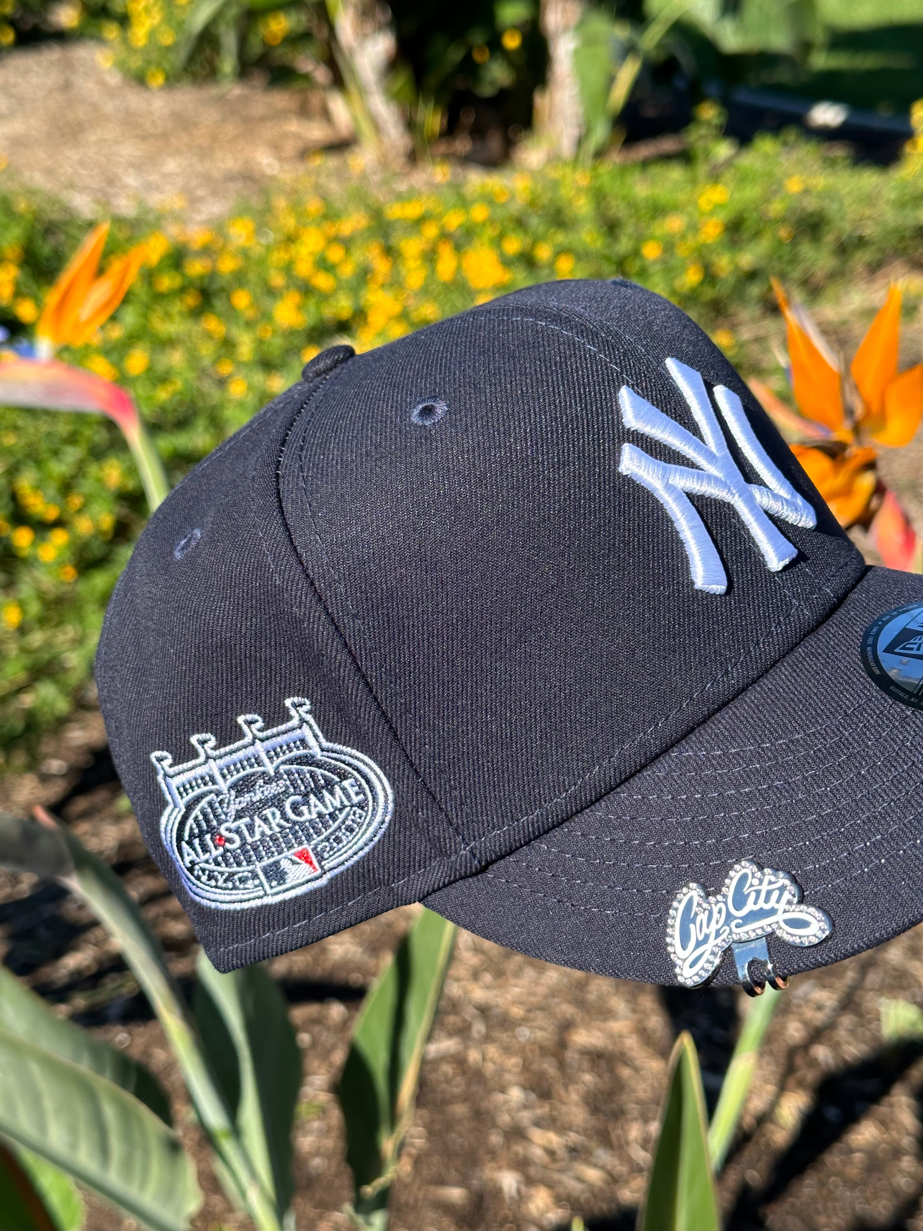 NEW ERA EXCLUSIVE 9FIFTY NAVY NEW YORK YANKEES SNAPBACK W/ 2008 ALL STAR GAME PATCH