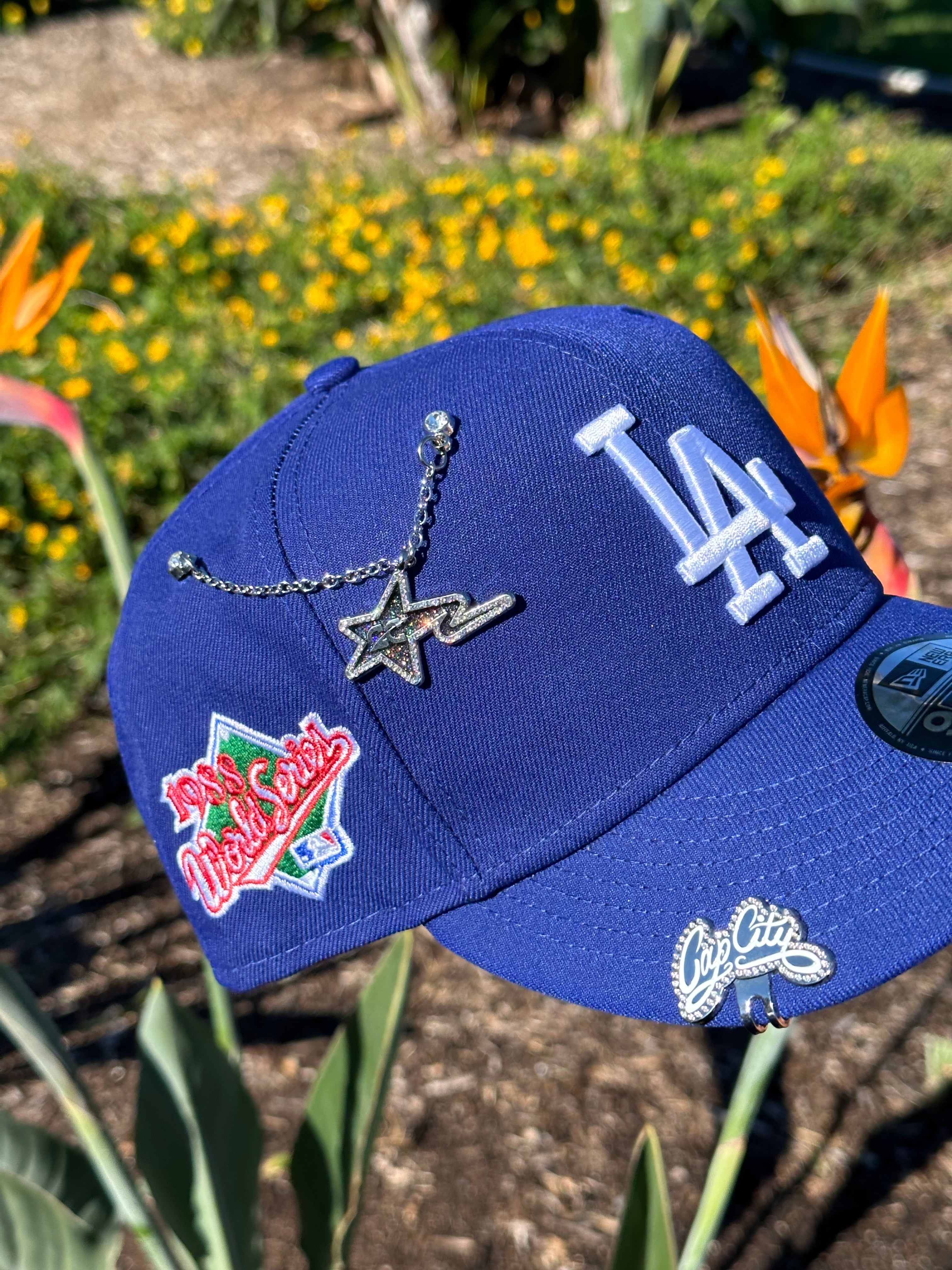 NEW ERA EXCLUSIVE 9FIFTY BLUE LOS ANGELES DODGERS SNAPBACK W/ 1988 WORLD SERIES PATCH