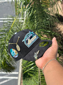 NEW ERA EXCLUSIVE 59FIFTY CORDUROY HOUSTON ASTROS W/ 35TH ANNIVERSARY SIDE PATCH (TURQUOISE UV) VERY LIMITED
