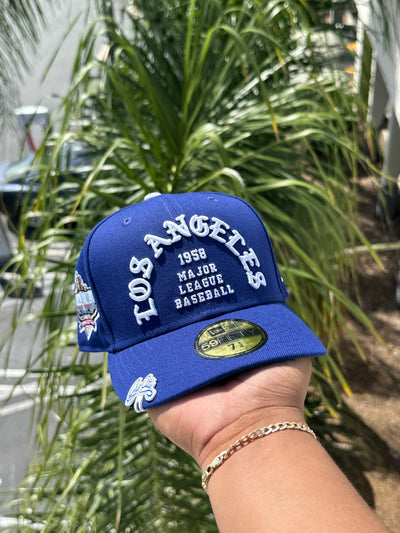 NEW ERA EXCLUSIVE 59FIFTY BLUE LOS ANGELES DODGERS