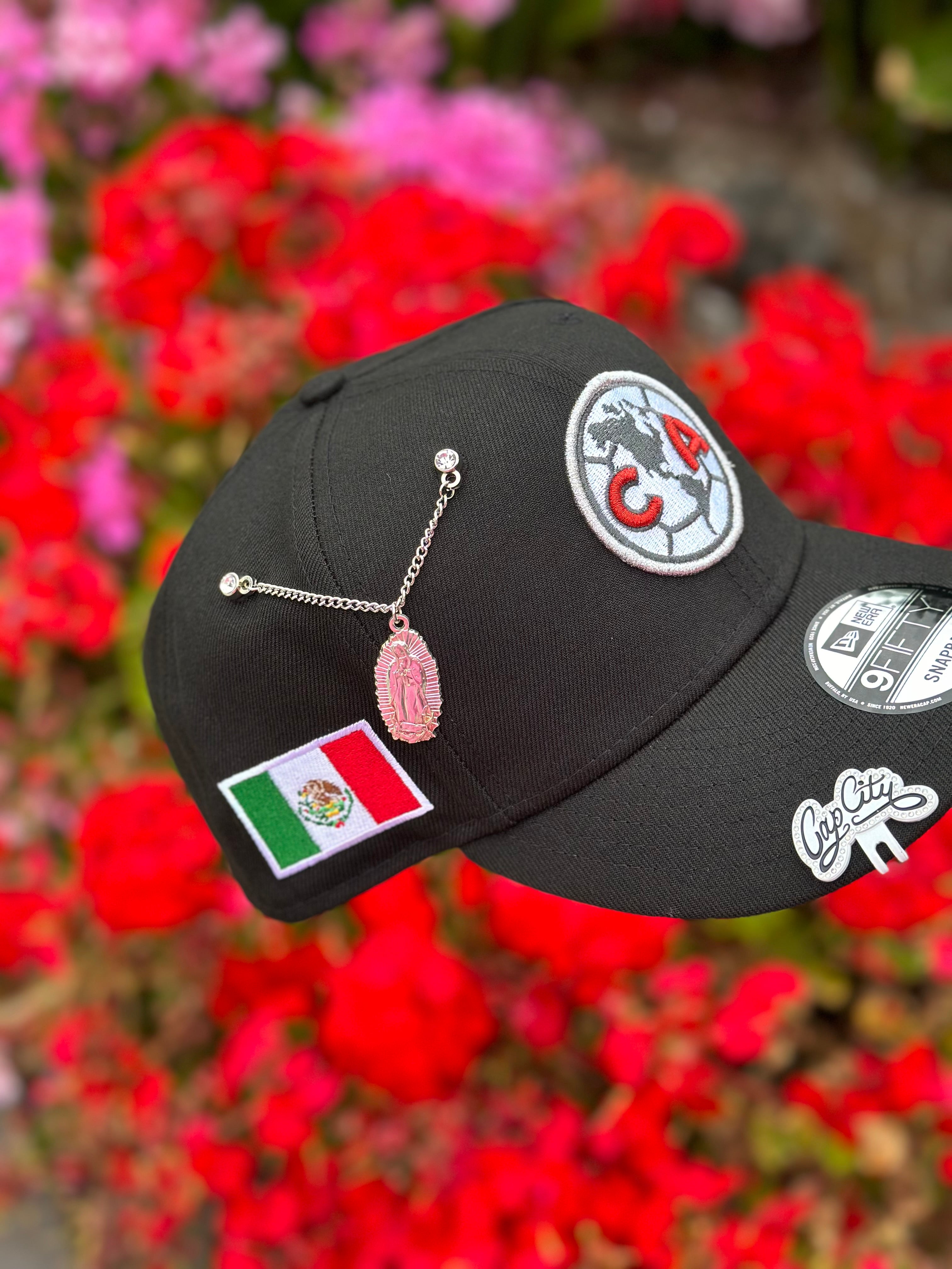 NEW ERA EXCLUSIVE 9FIFTY BLACK "CLUB AMERICA" SNAPBACK W/MEXICO FLAG SIDEPATCH