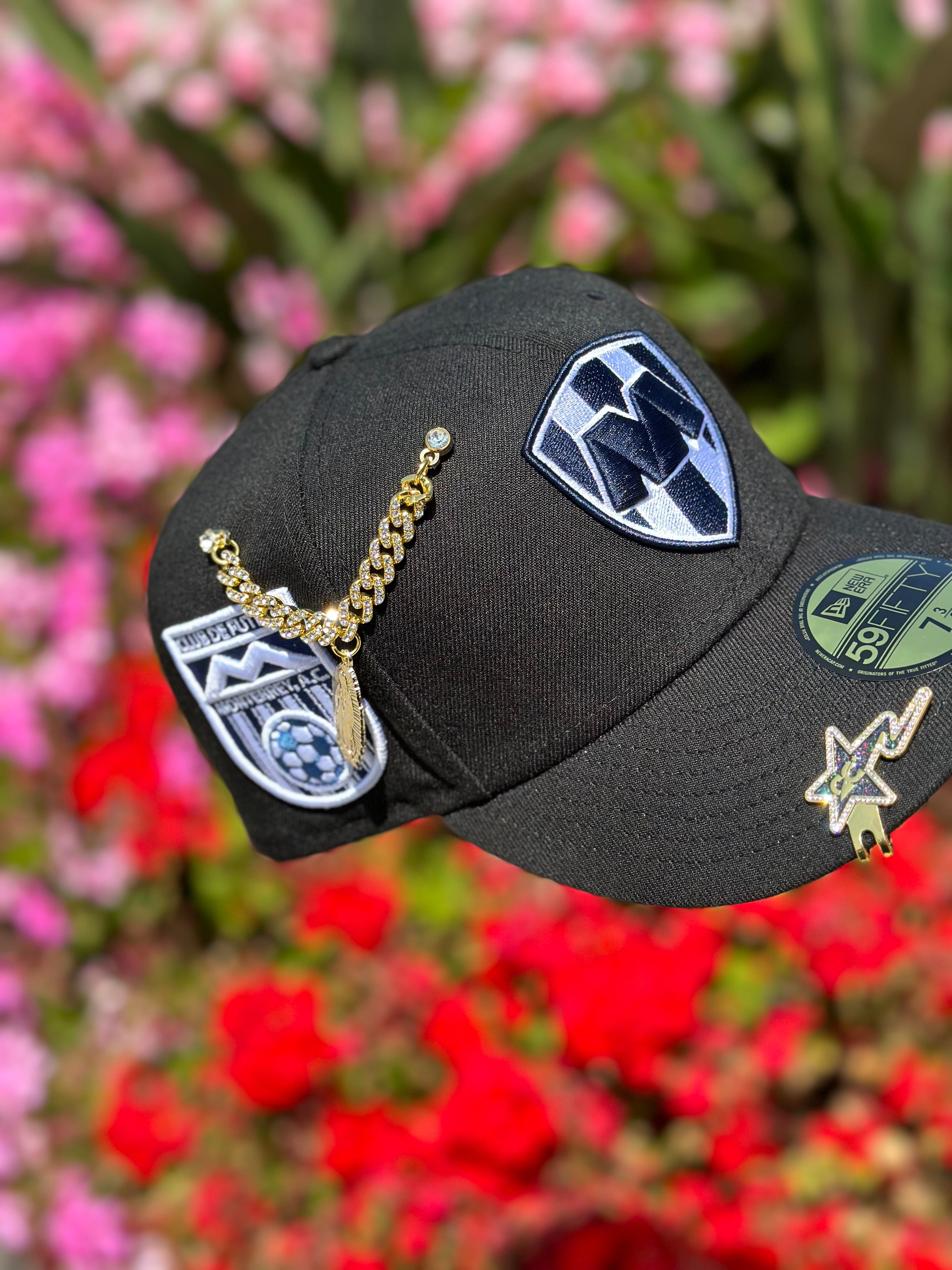 NEW ERA EXCLUSIVE 59FIFTY BLACK "CLUB MONTERREY" W/ CLUB DE FUTBOL MONTERREY SIDE PATCH