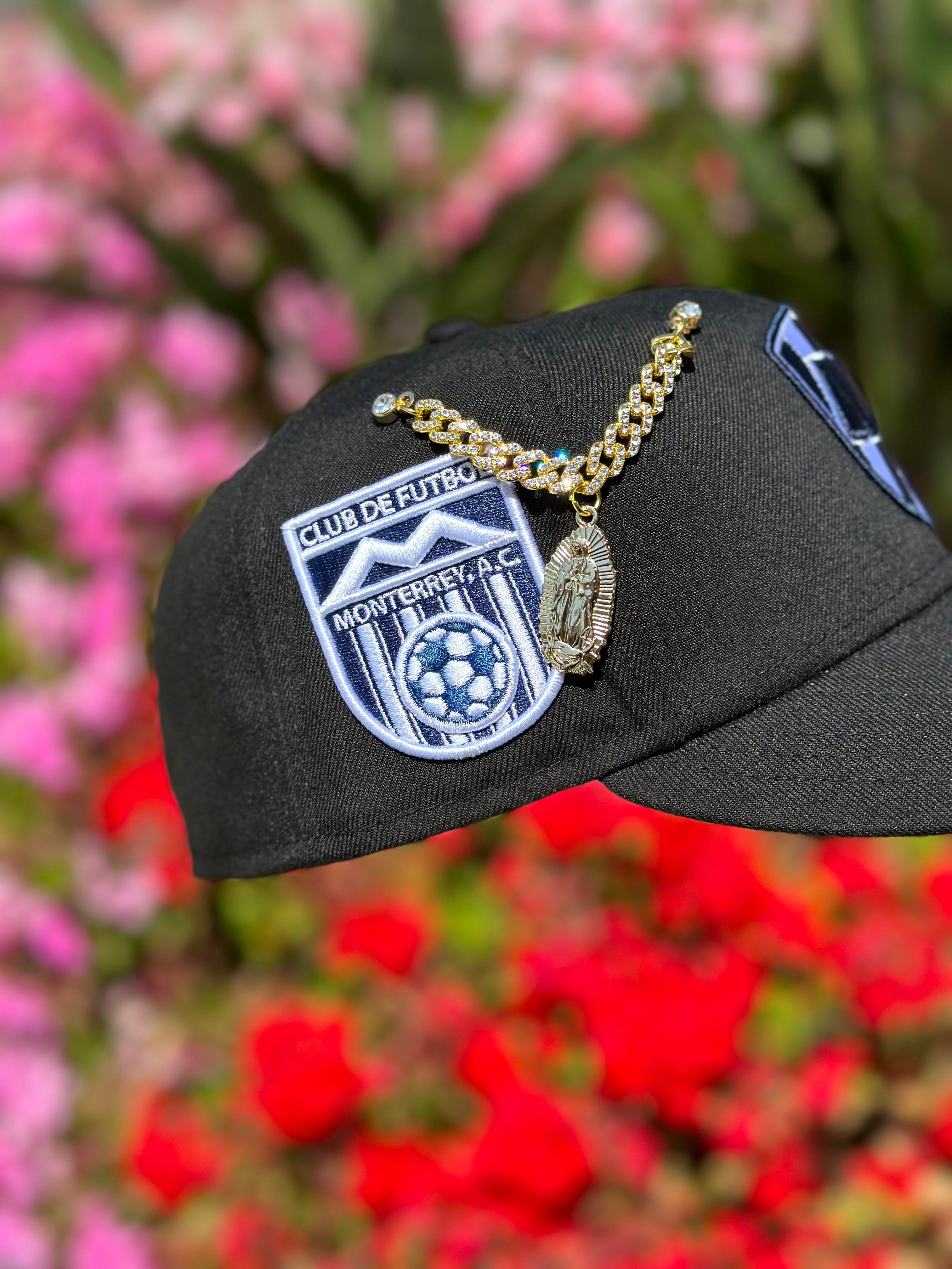 NEW ERA EXCLUSIVE 59FIFTY BLACK "CLUB MONTERREY" W/ CLUB DE FUTBOL MONTERREY SIDE PATCH