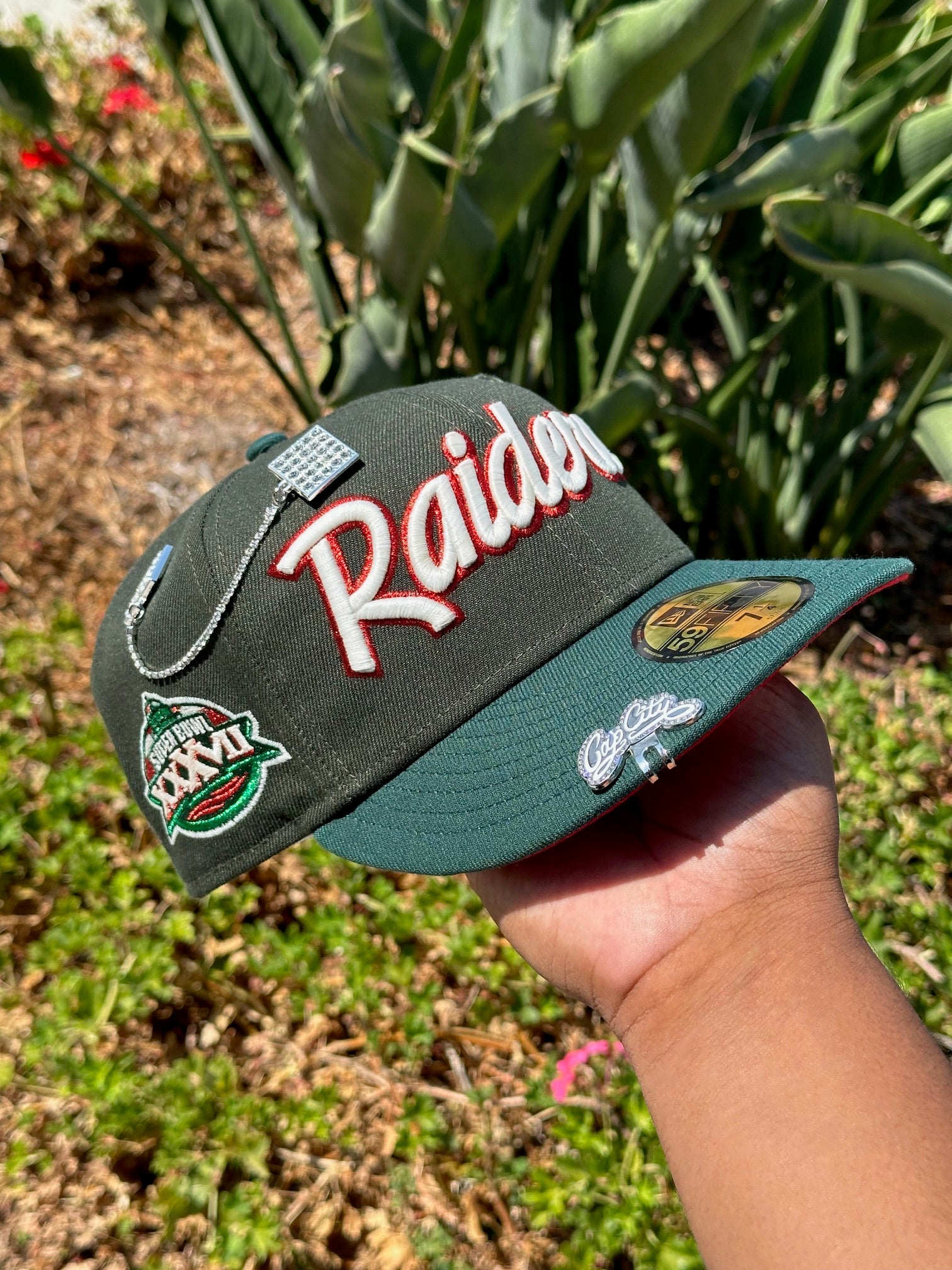 Angeles Raiders Raiders Snapback Green Under NEW ERA EXCLUSIVE