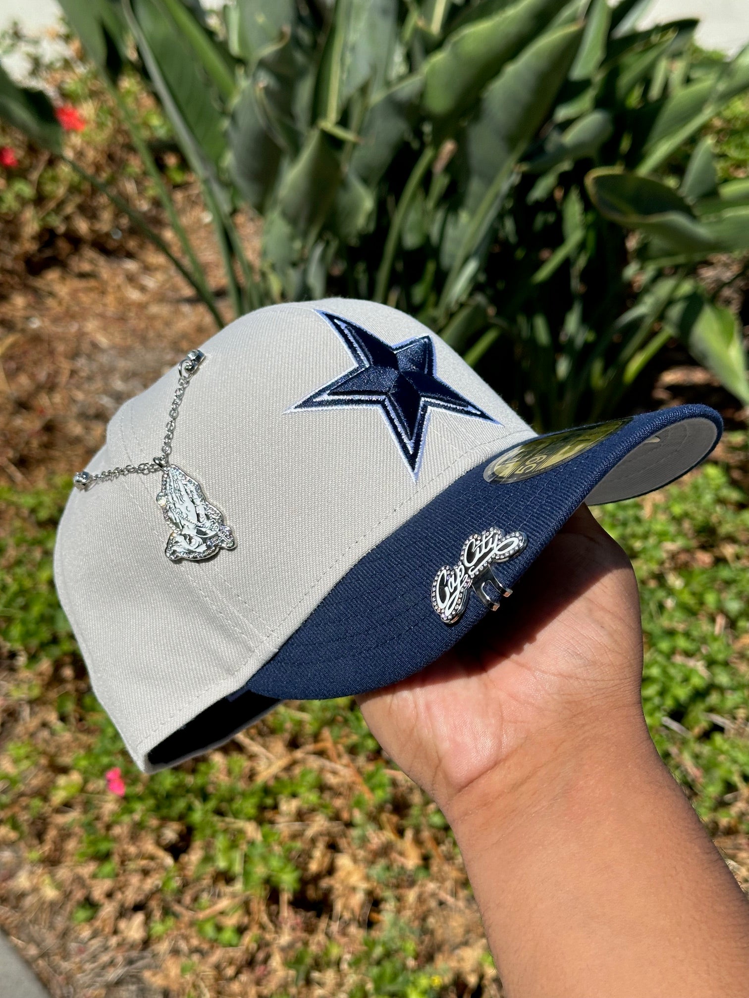 NEW ERA EXCLUSIVE 59FIFTY SMOKE GREY/NAVY DALLAS COWBOYS