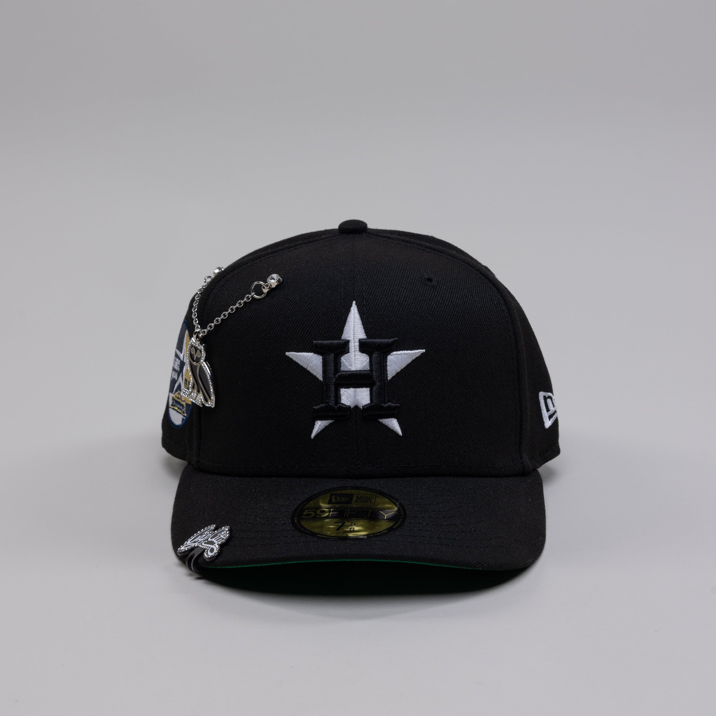 NEW ERA EXCLUSIVE 59FIFTY BLACK HOUSTON ASTROS W/ 35 GREAT YEARS SIDE PATCH