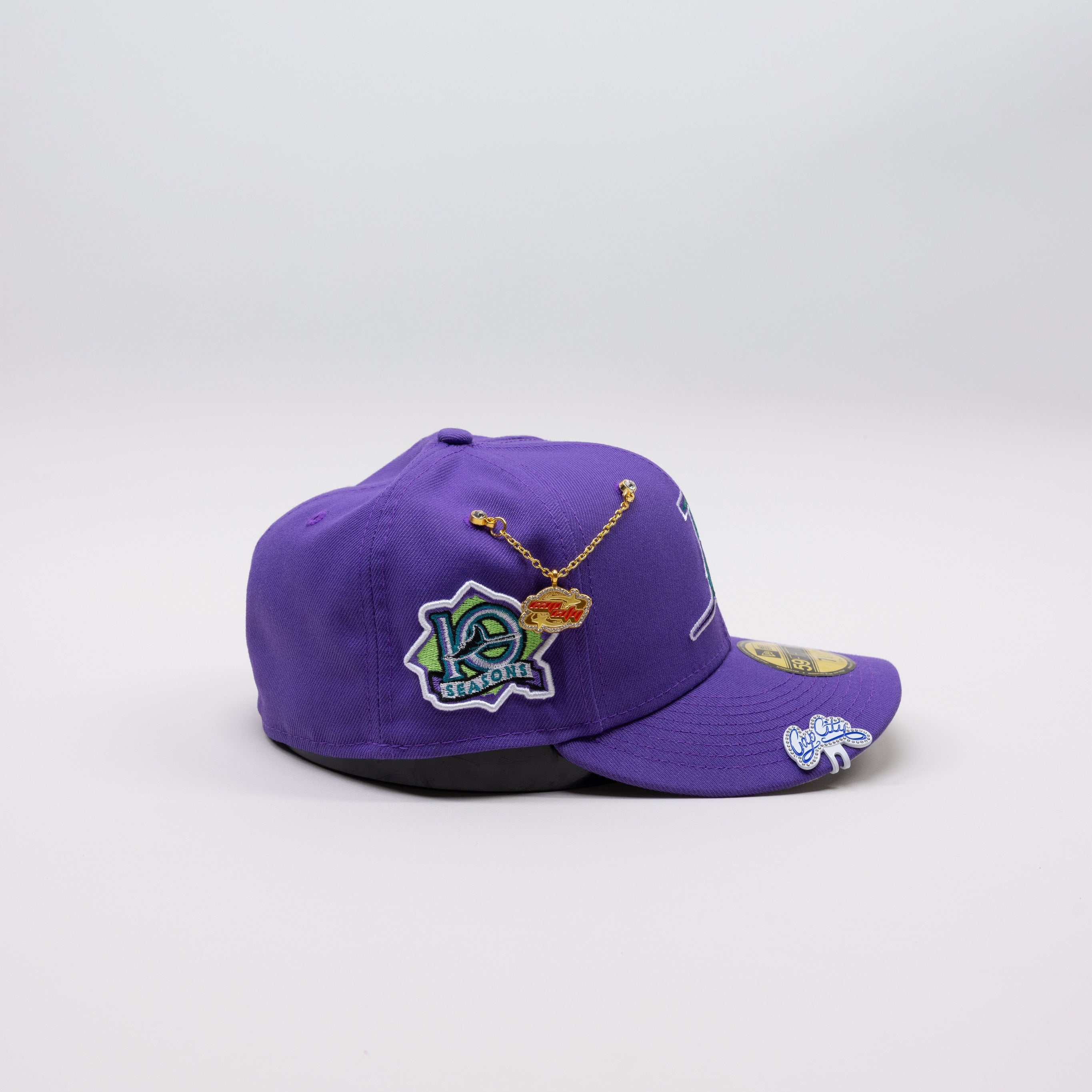 EXCLUSIVO NEW ERA 59FIFTY CERRADA BLACK TAMPA BAY DEVILRAYS CON PARCHE DE TEMPORADA INAUGURAL DE 1998
